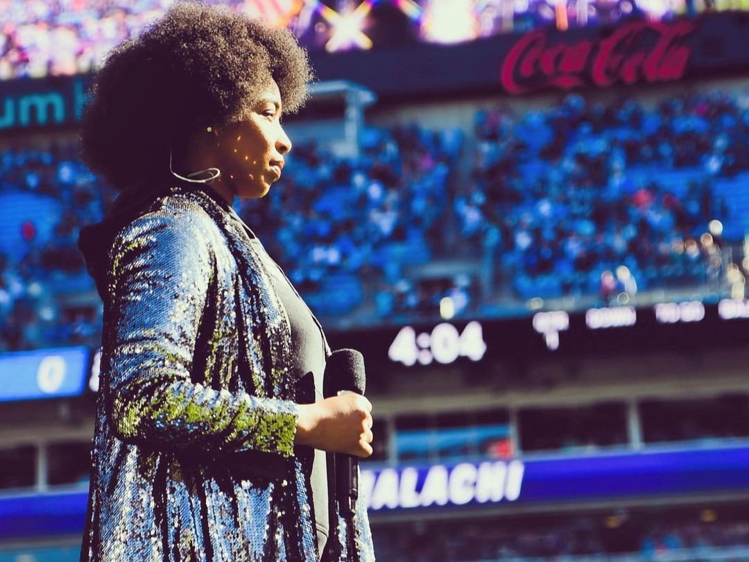 Carolyn Malachi Bank of America Stadium National Anthem
