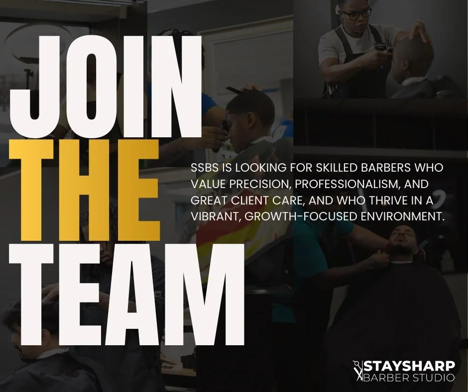 SSBS IS HIRING!

We&rsquo;re seeking skilled barbers who value precision, consistency, and exceptional client care. Join a growth-focused studio built on craftsmanship, professionalism, and long-term development.

Apply today &mdash; application link