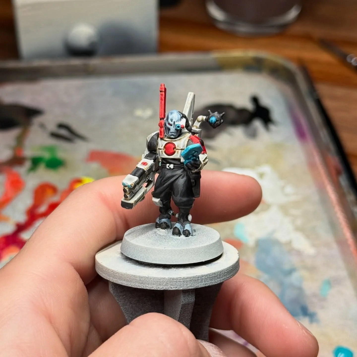 Just started this new Kill Team Pathfinders minis 😎 I missed painting so much 🥹

#warhammer #warhammer40k #warhammer40kpainting #wh40k #killteampathfinders