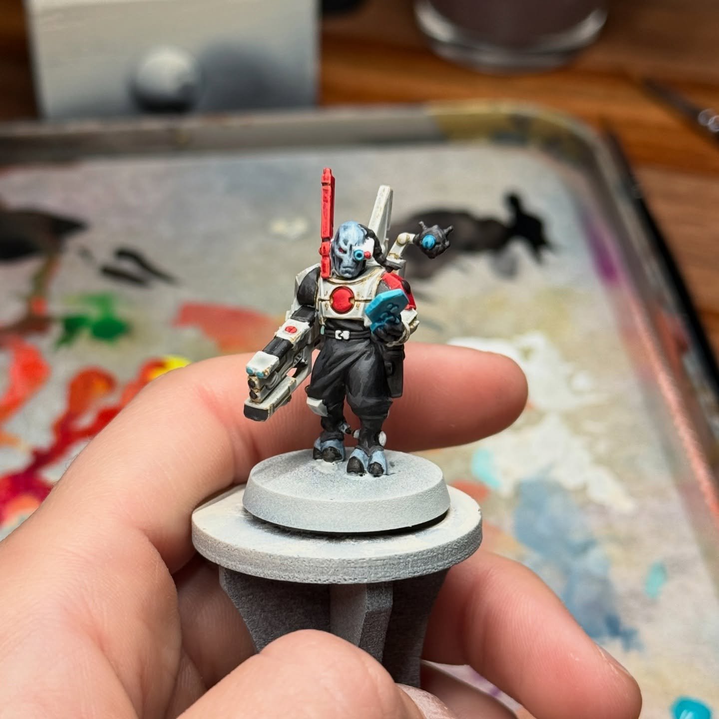 Just started this new Kill Team Pathfinders minis 😎 I missed painting so much 🥹

#warhammer #warhammer40k #warhammer40kpainting #wh40k #killteampathfinders