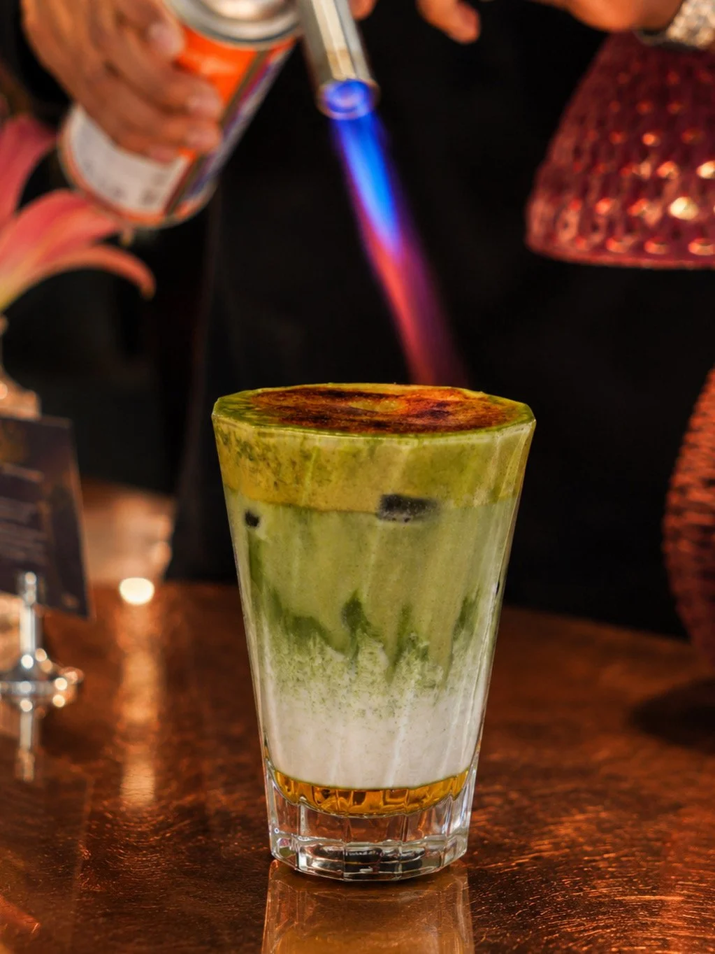 Matcha, But Make It Crème Brûlée