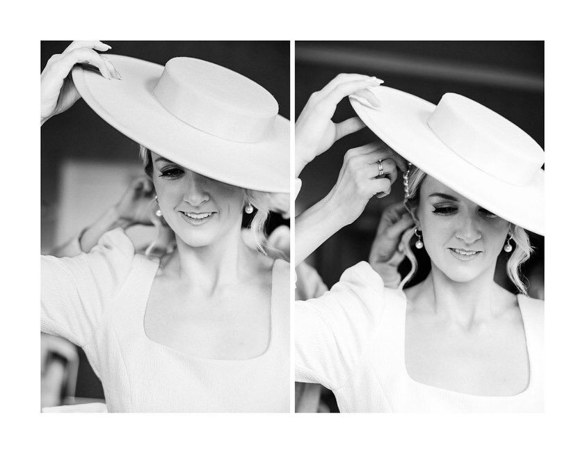 This is your sign to WEAR THAT HAT on your wedding day. Check out my blog to see how stunning and stylish Adrienne, and Paddy of course, are on their wedding day at @castledurrow  I&rsquo;ve included their story and advice 

Venue: @castledurrow 
Hai