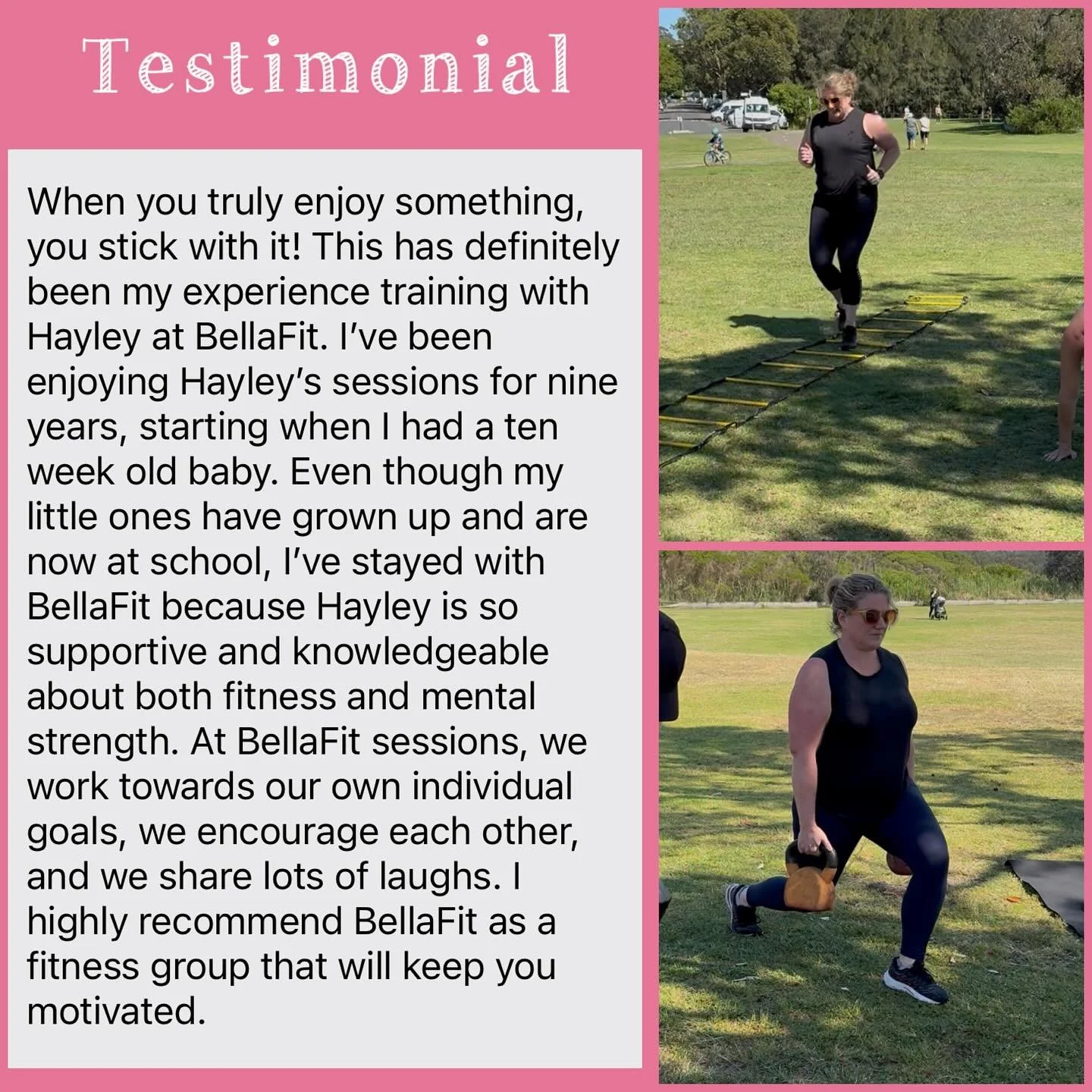 It has been an absolute pleasure training Eleana &mdash; can you believe it&rsquo;s been 9 years?! 💪🏻 @leans_therese 
You&rsquo;re such a powerhouse at every session, and I&rsquo;ve loved seeing your consistency and strength over the years.
It&rsqu