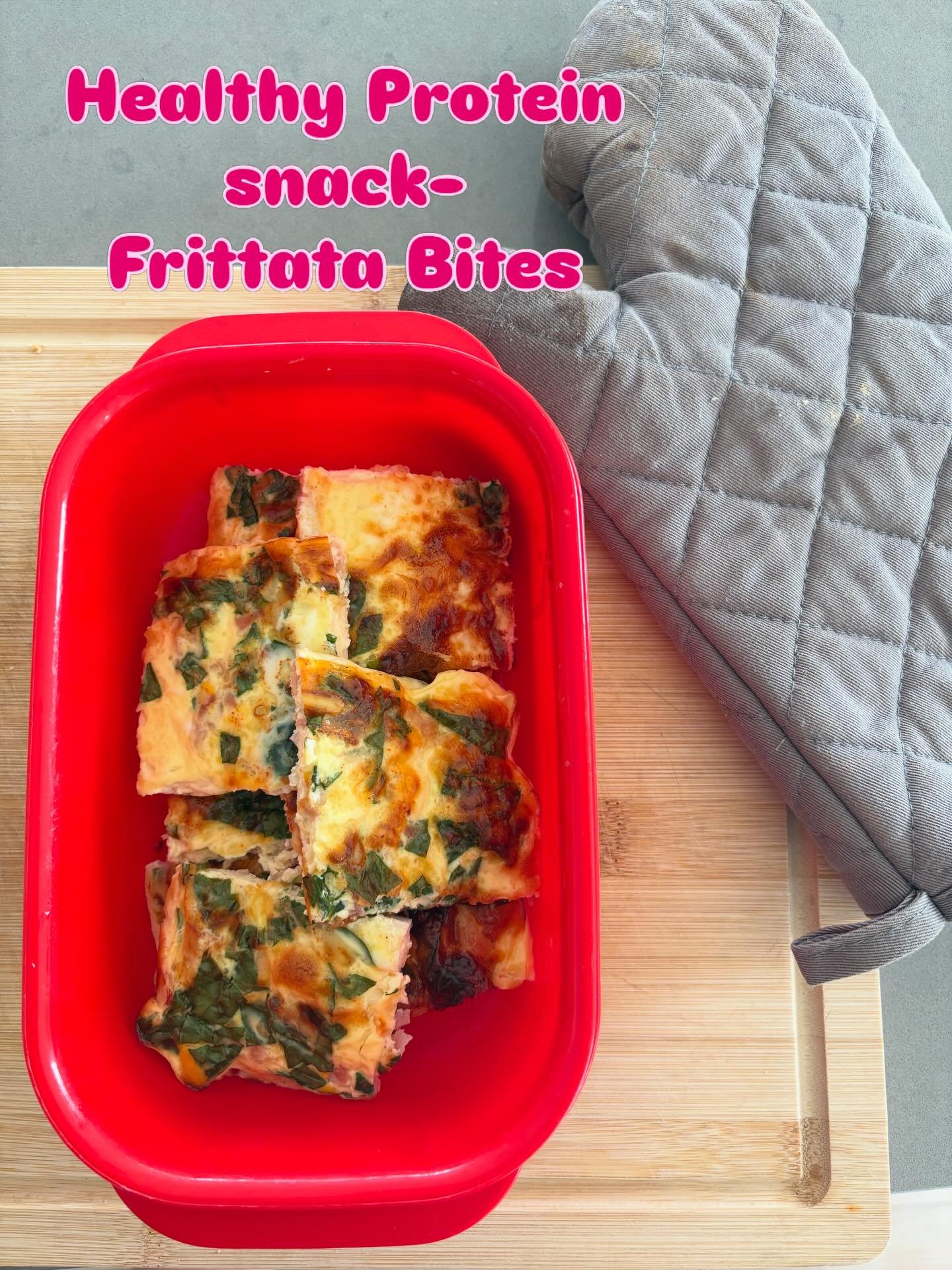 🥚 Healthy Spinach &amp; Cheese Frittata Bites 

Made these frittata bites as a healthy, high-protein snack for the family 💛

Lately the kids (especially Tyler!) have been constantly hungry, so I&rsquo;ve been trying a few different protein-packed o