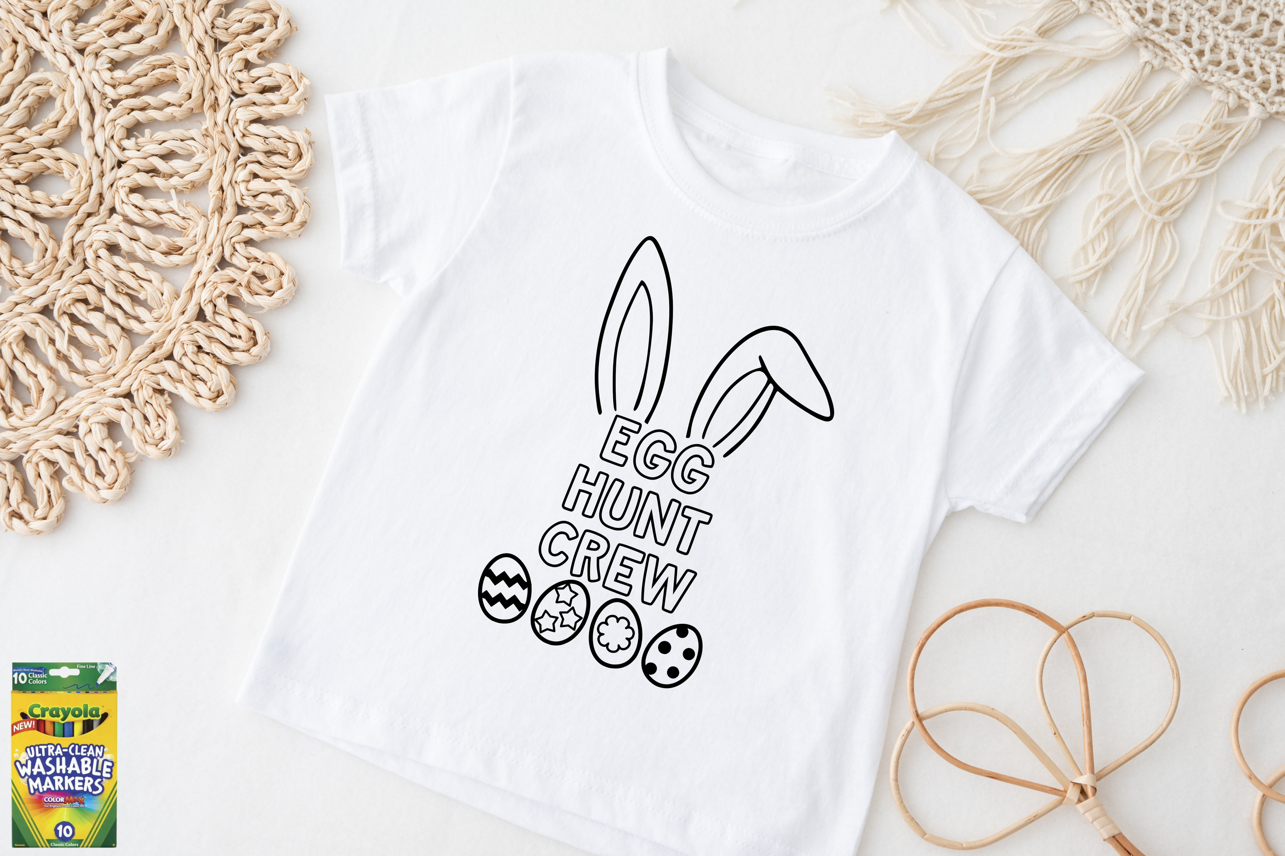 Our Easter Reusable Colouring Shirt + Washable Makers