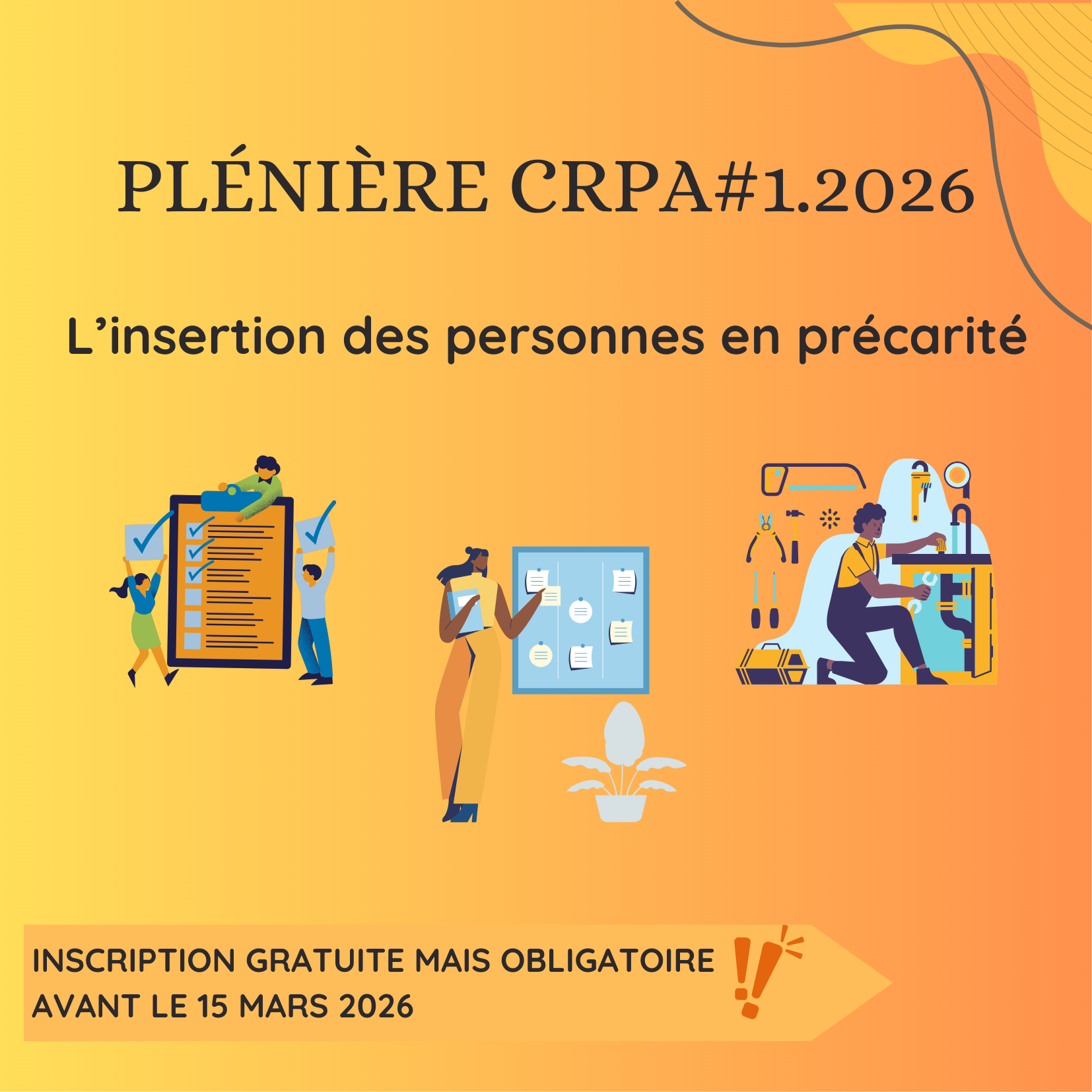 SAVE THE DATE 1ère Plénière CRPA 2026