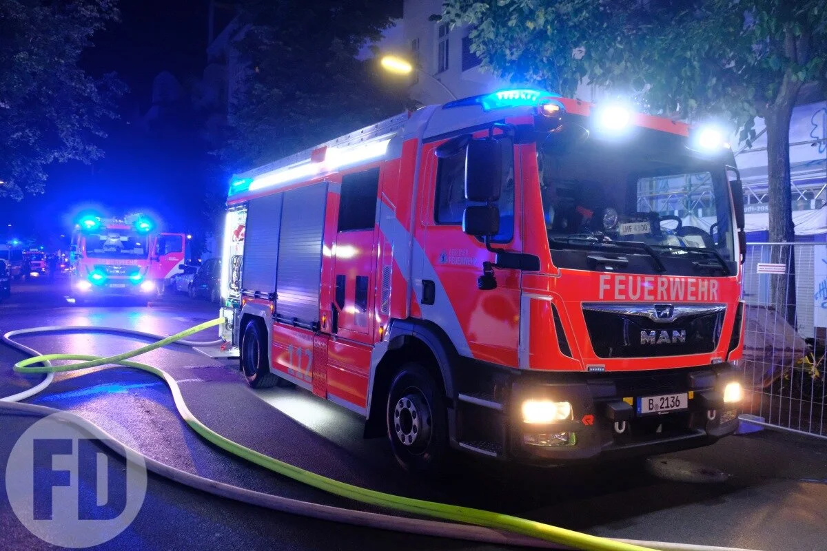 Feuer Dach - Neukölln - Emser Strasse