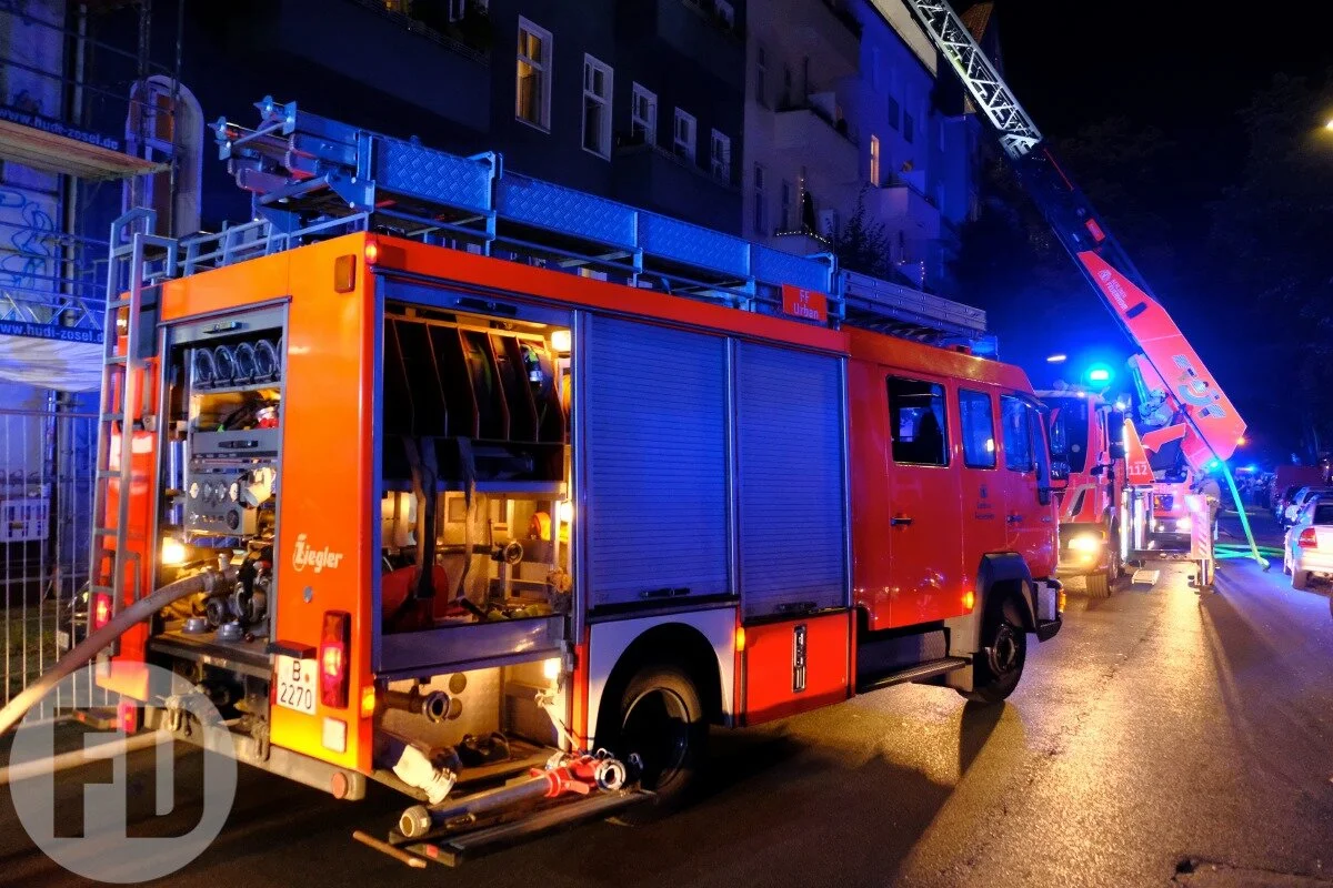 Feuer Dach - Neukölln - Emser Strasse