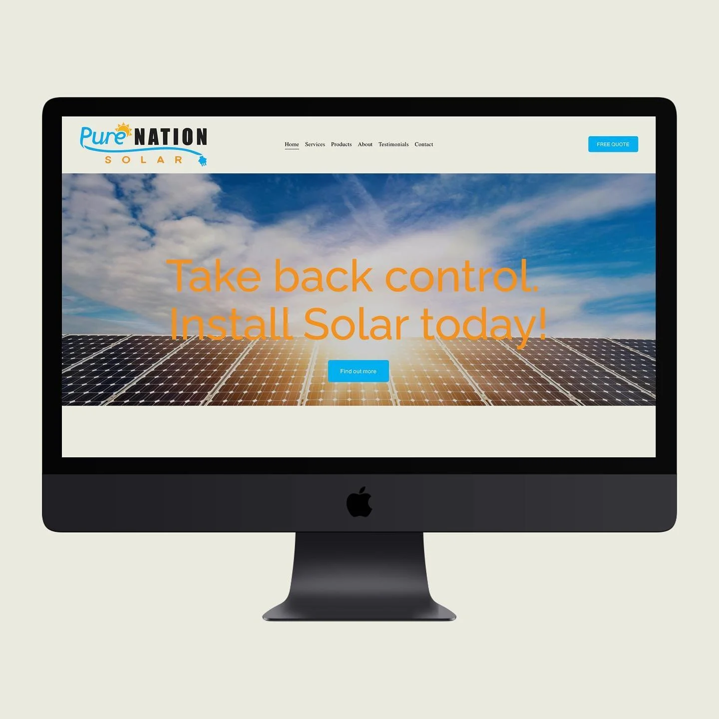 A new Website designed and built for pure_nation_solar ☀️ Specialising in all residential and commercial solar projects. 
.
.
.
#krispconcepts #krispcreative #purenationsolar #solaraustralia  #solarpanels #solarinstallation #solaraustraliaservics #so