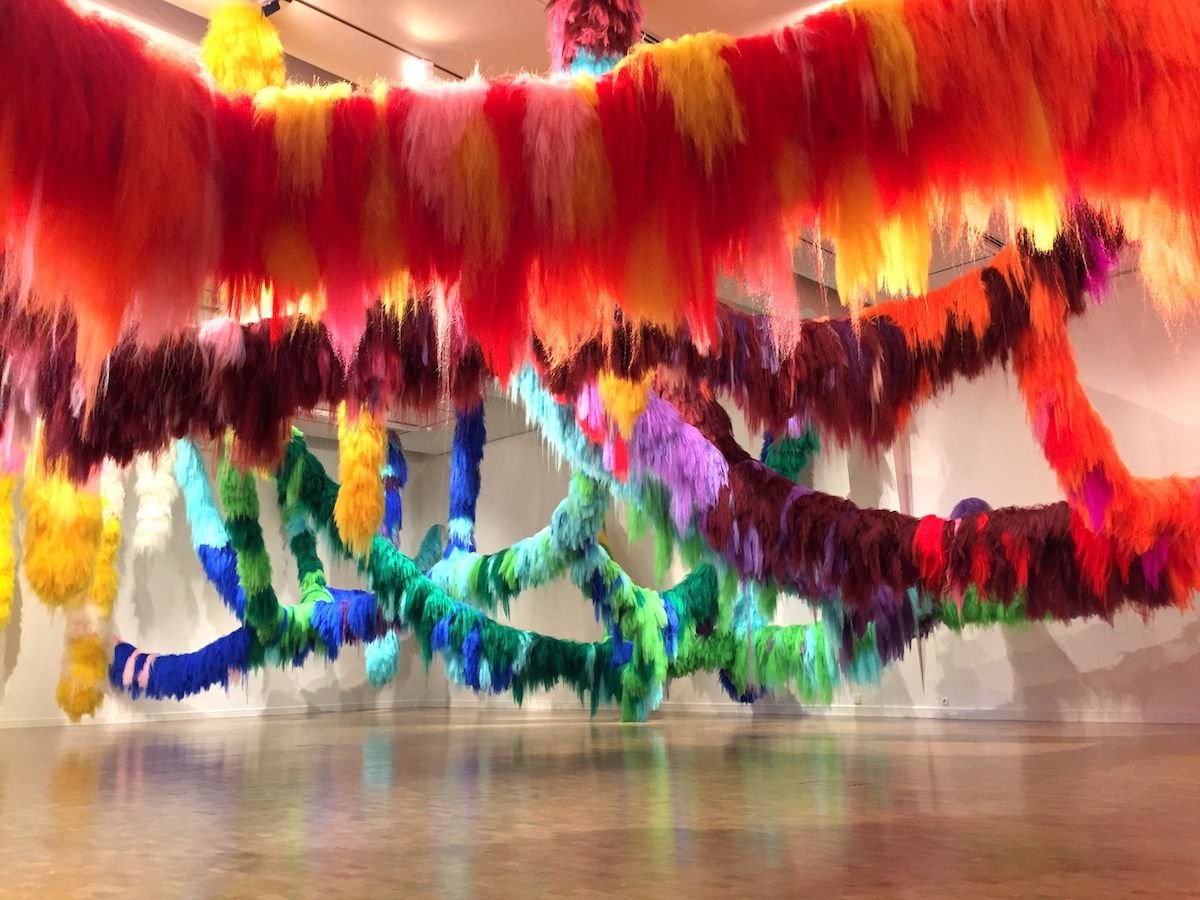 Icelandic Artist Creates Colorful Immersive Art Installations Using Hair.jpeg