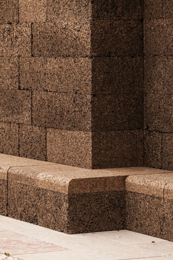 black cork wall by josé neves becomes urban furniture in lisbon.png