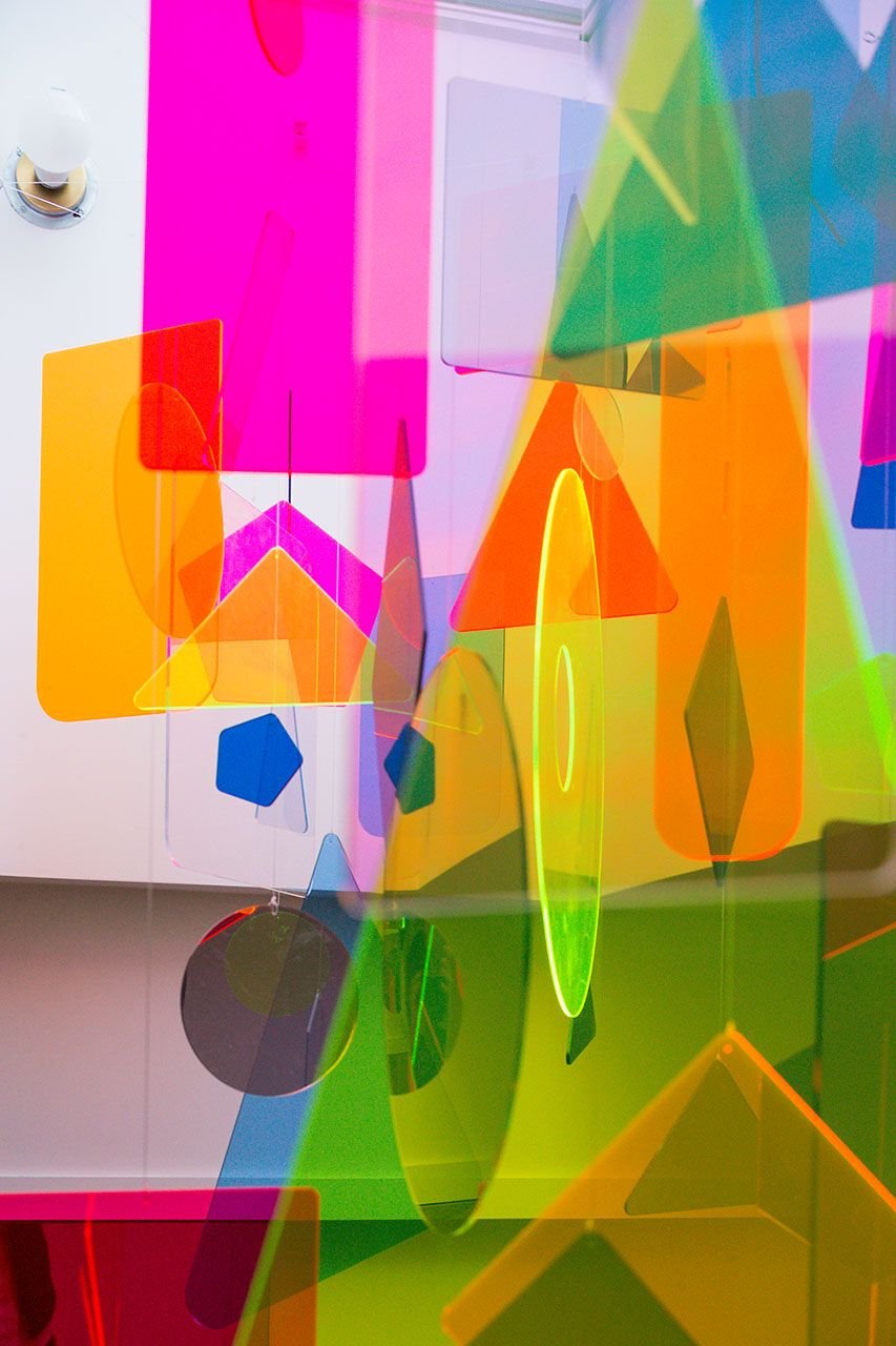 Plexiglas mobile on skylight_ Installation on Tribeca apartment.jpeg