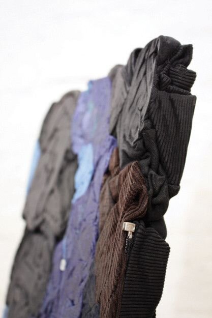 Old Clothing Glued Together, To Form Mega-Stylish Chairs.jpeg