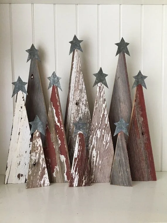 Rustic Barn Wood Christmas Trees - Set of Three Trees.jpeg