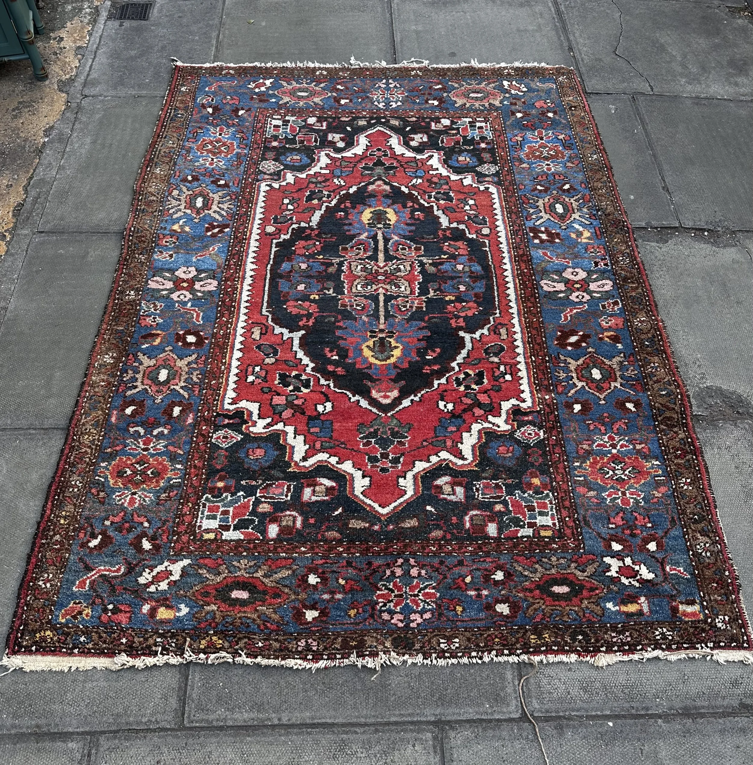 Hand Knotted Rug, 1970s, Wool