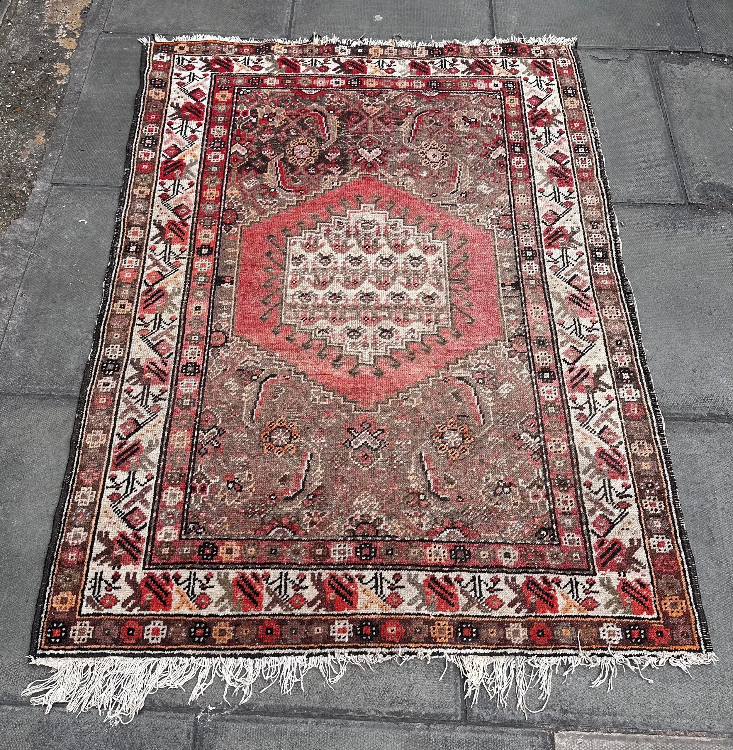 Handmade Rug, 1970s, Wool