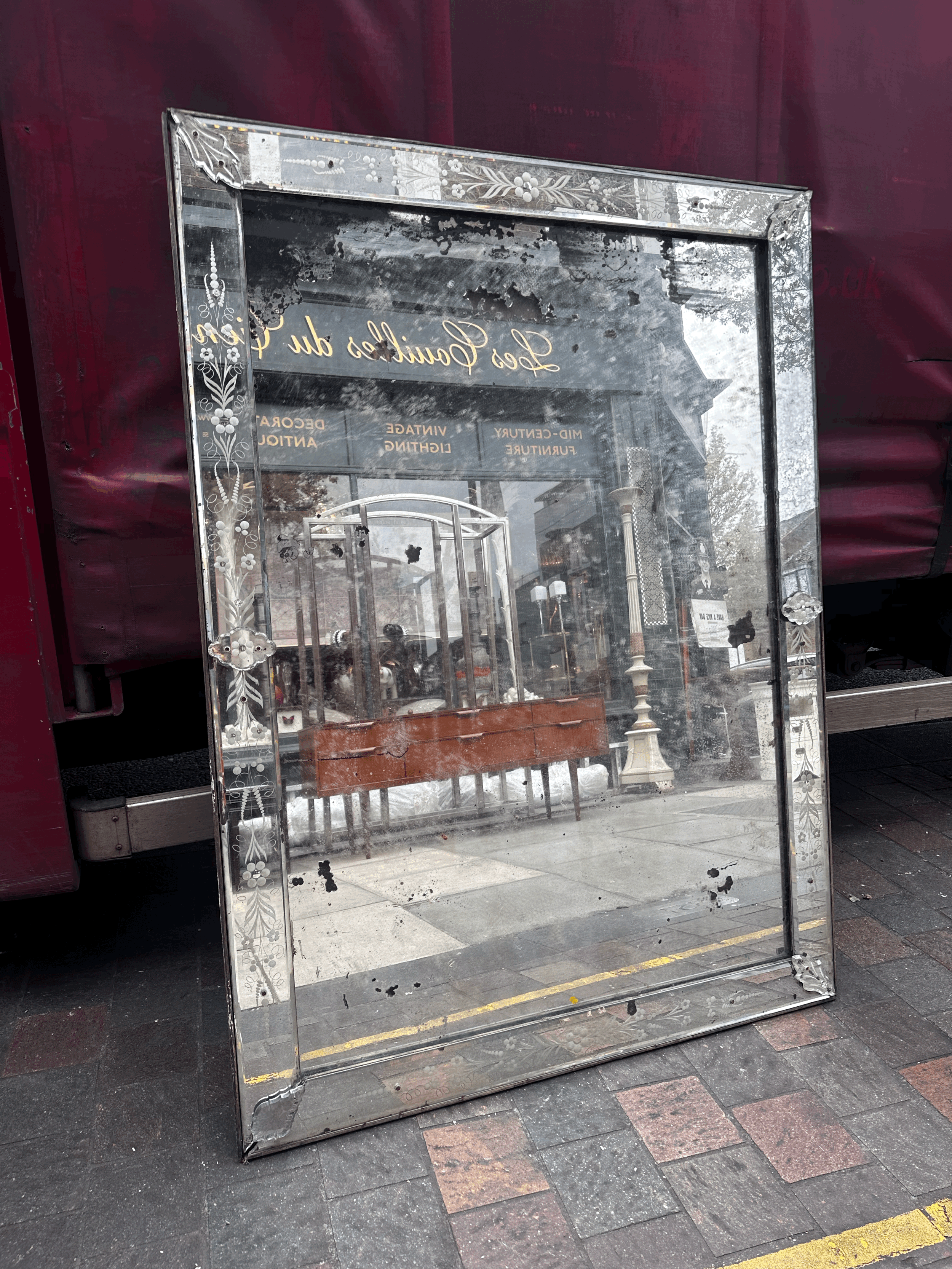 Beautiful, Large Venetian Mirror c1880