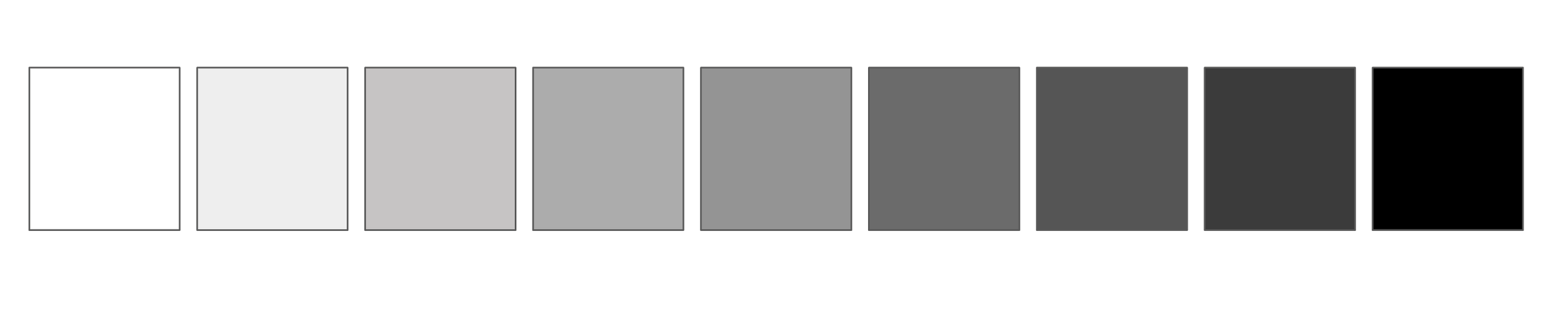 9 Step Value Scale to show a range of grays between black and white.