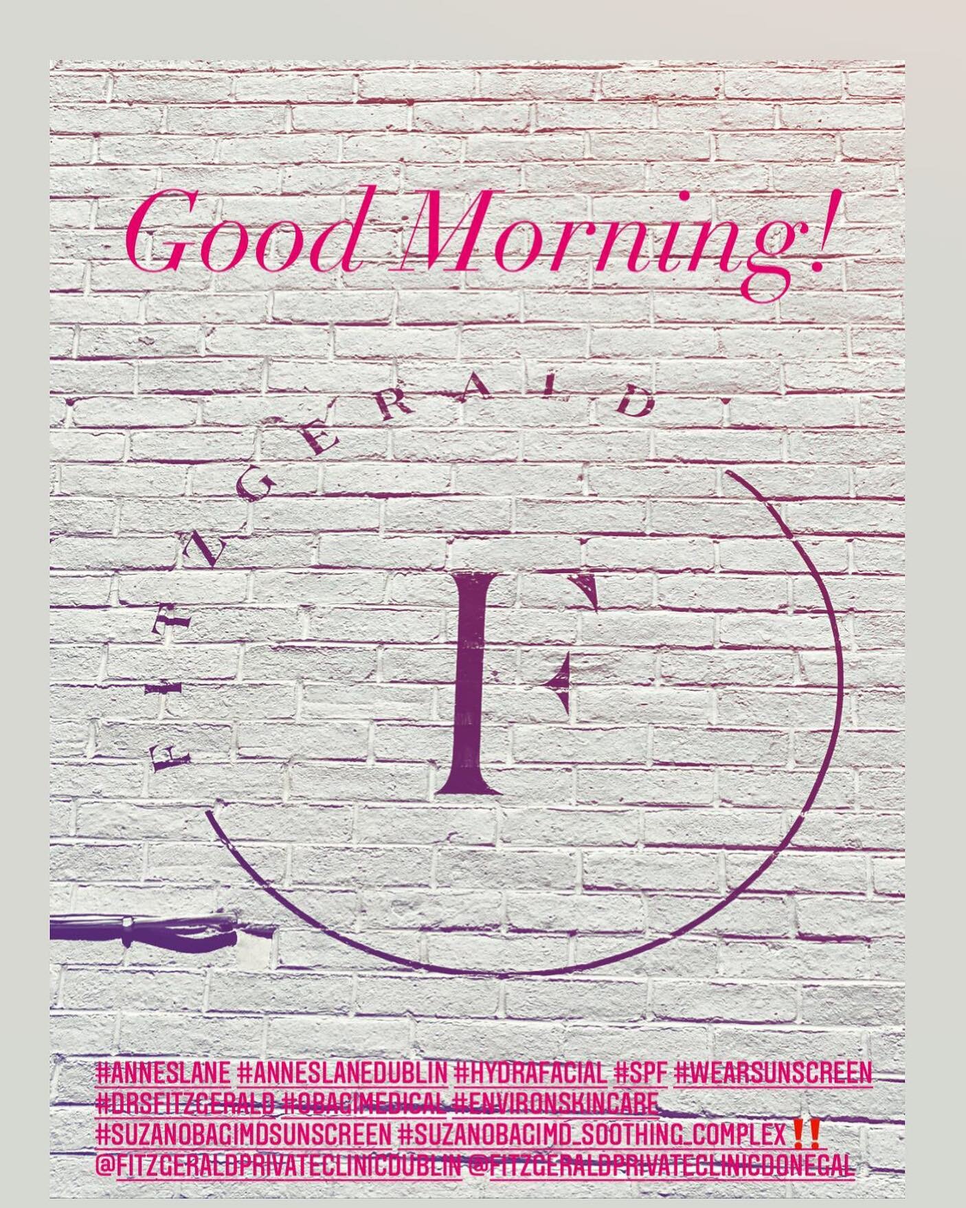 WHAT A DAY!
Don&rsquo;t forget to #slipslapslop! Keep your skin healthy and don&rsquo;t step out without your SPF! ☀️🇮🇪☀️🇮🇪☀️#drsfitzgerald #lovindublin #anneslane #dublinonasunnysummersmorning #obagimedical #suzanobagimd #hydrafacial #uva #uvb #