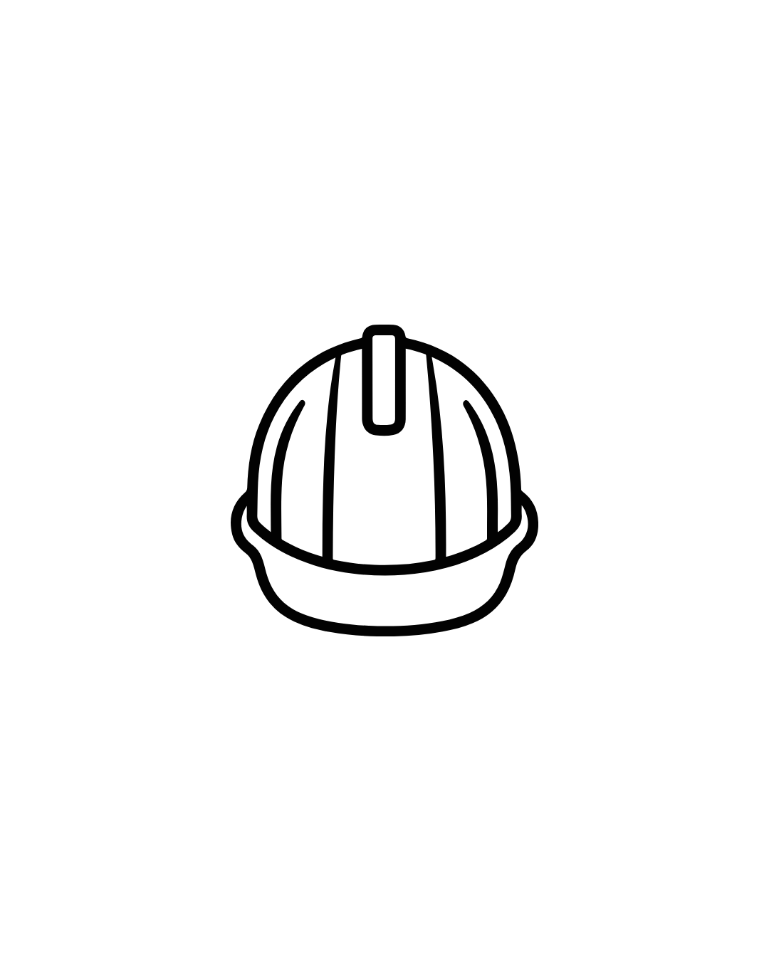 construction hat line art