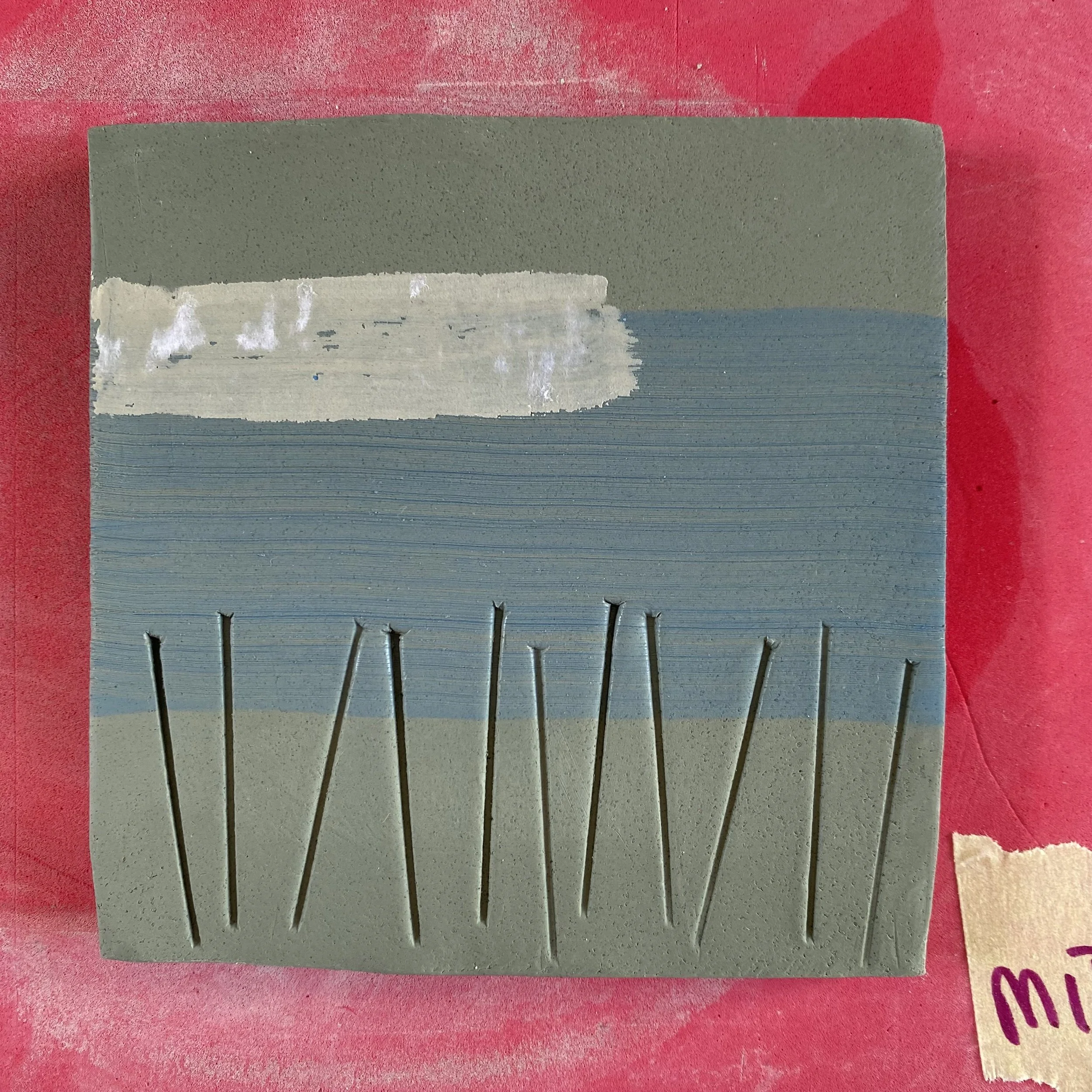unfired test tile