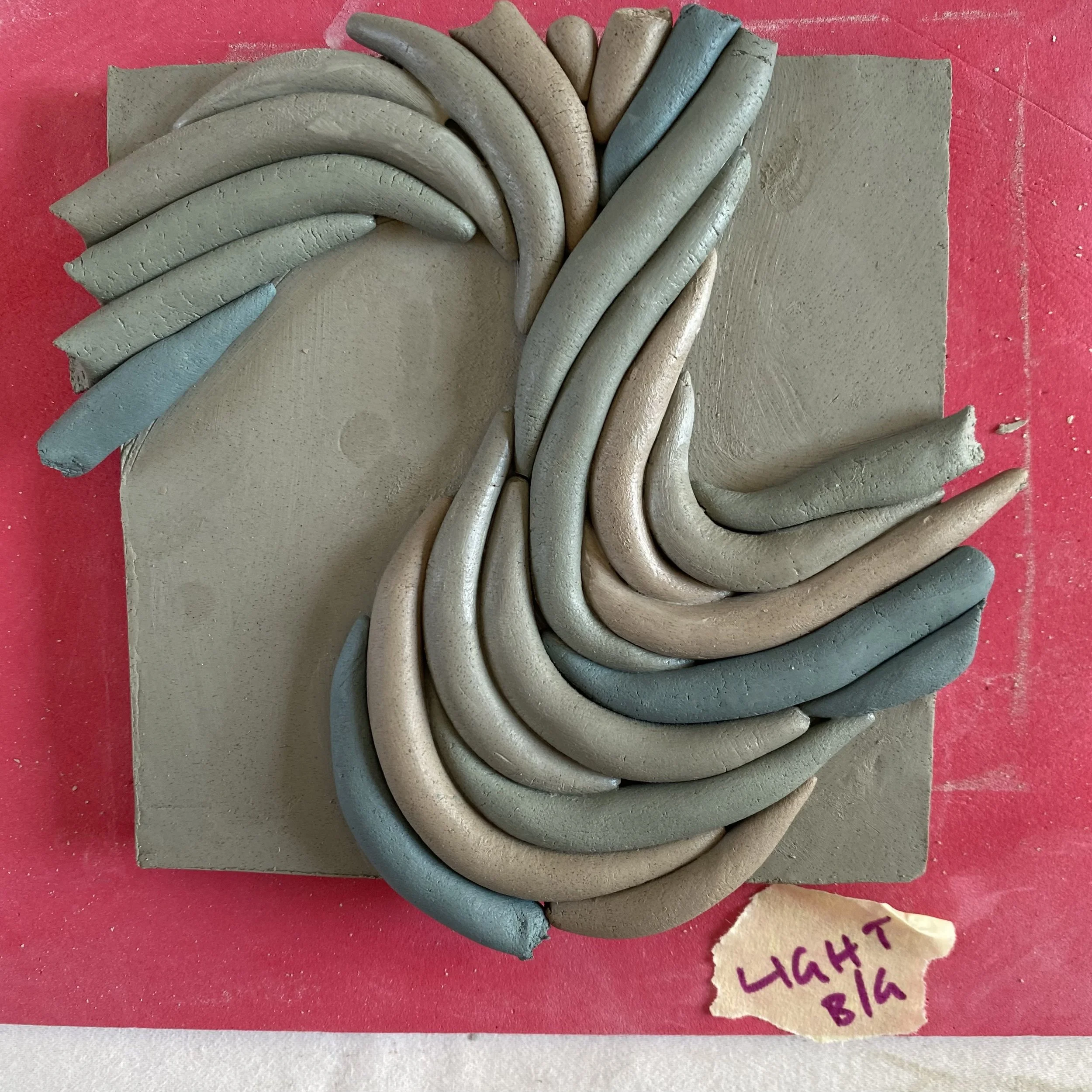 unfired test tile