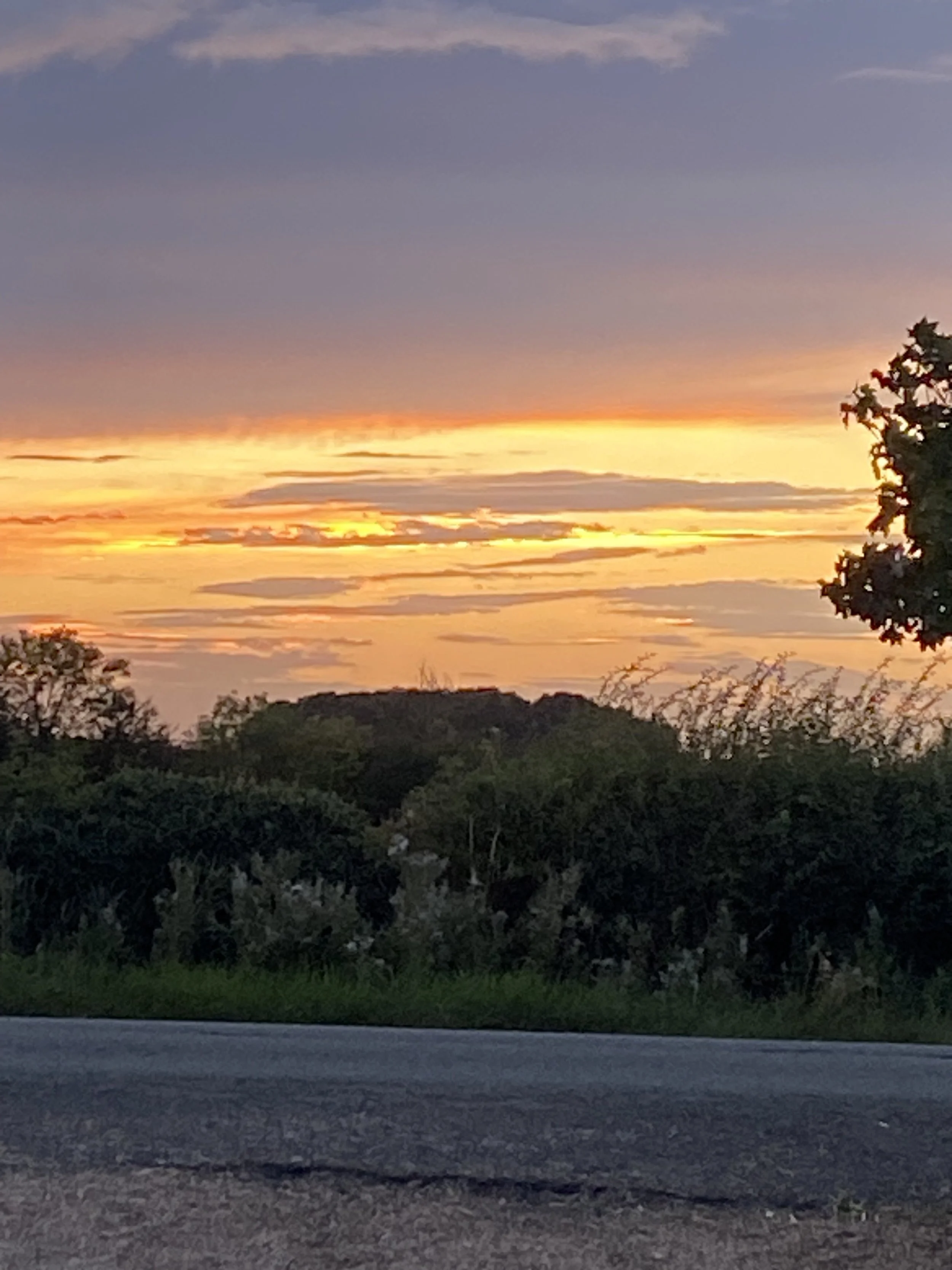 sunset at home