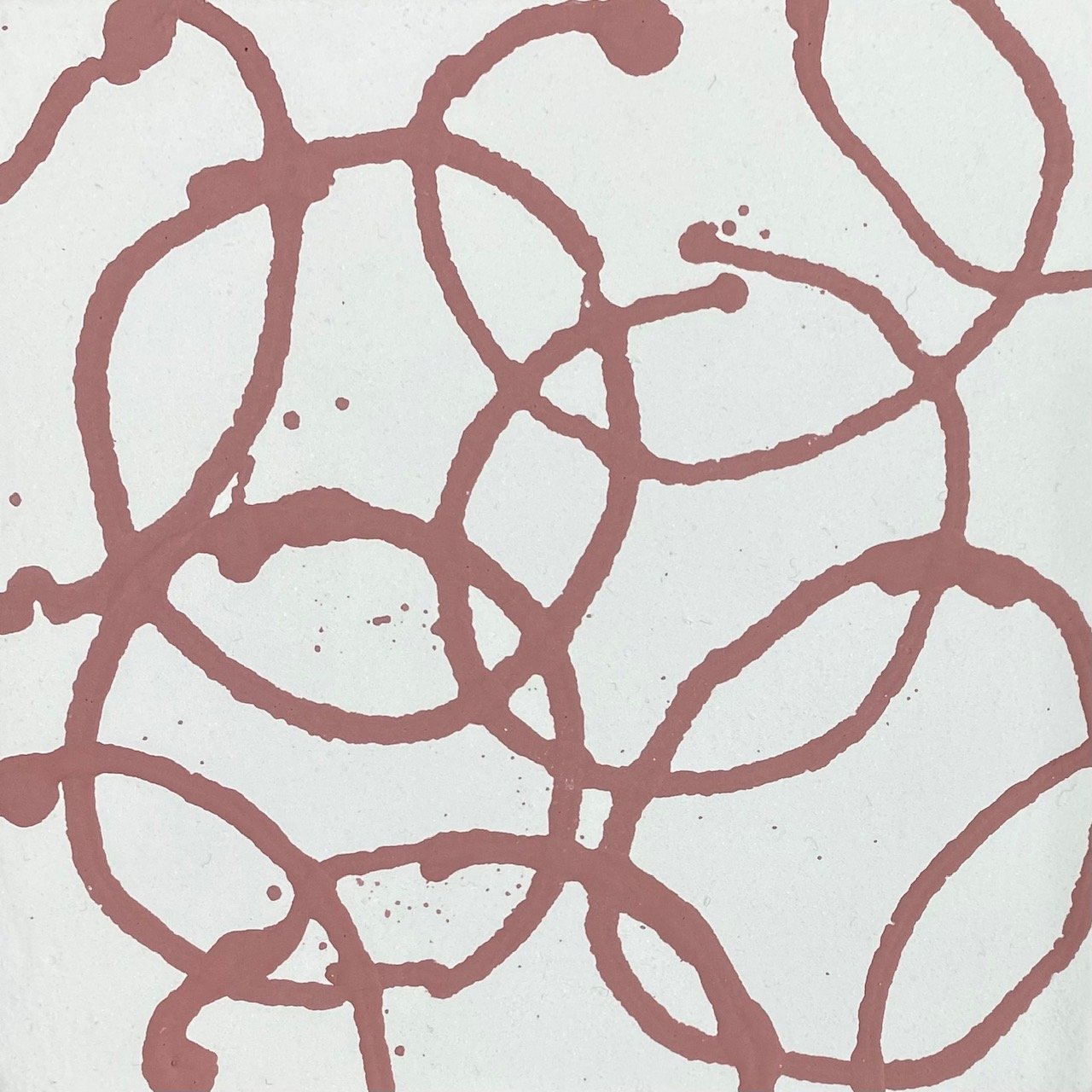 unfired tenmoku on titanium white