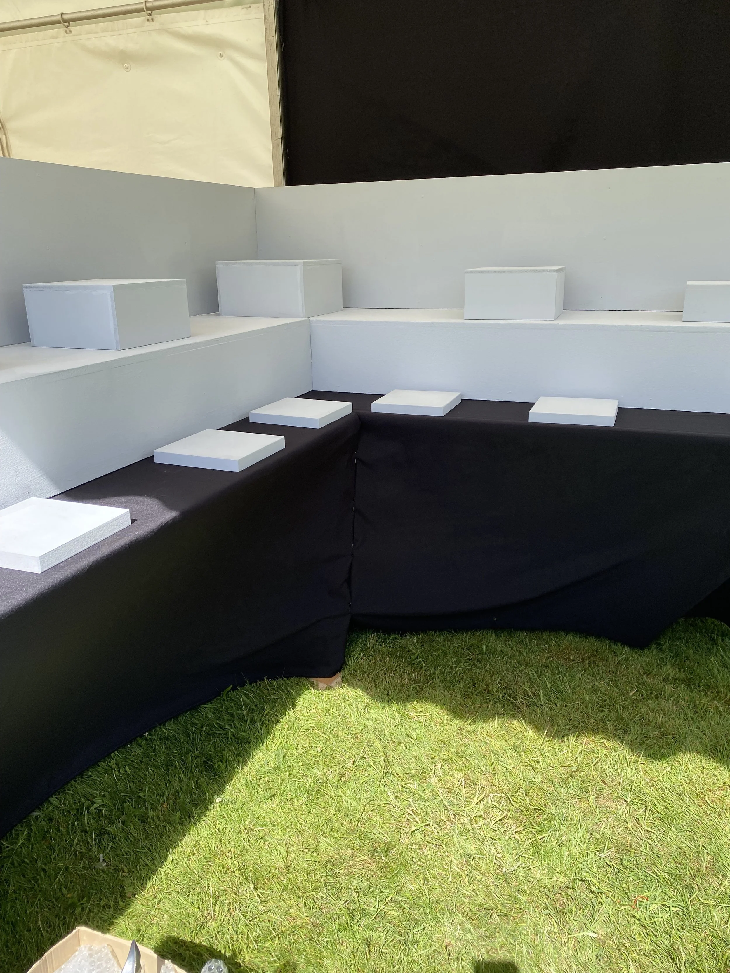 setting up at Ceramic Wales