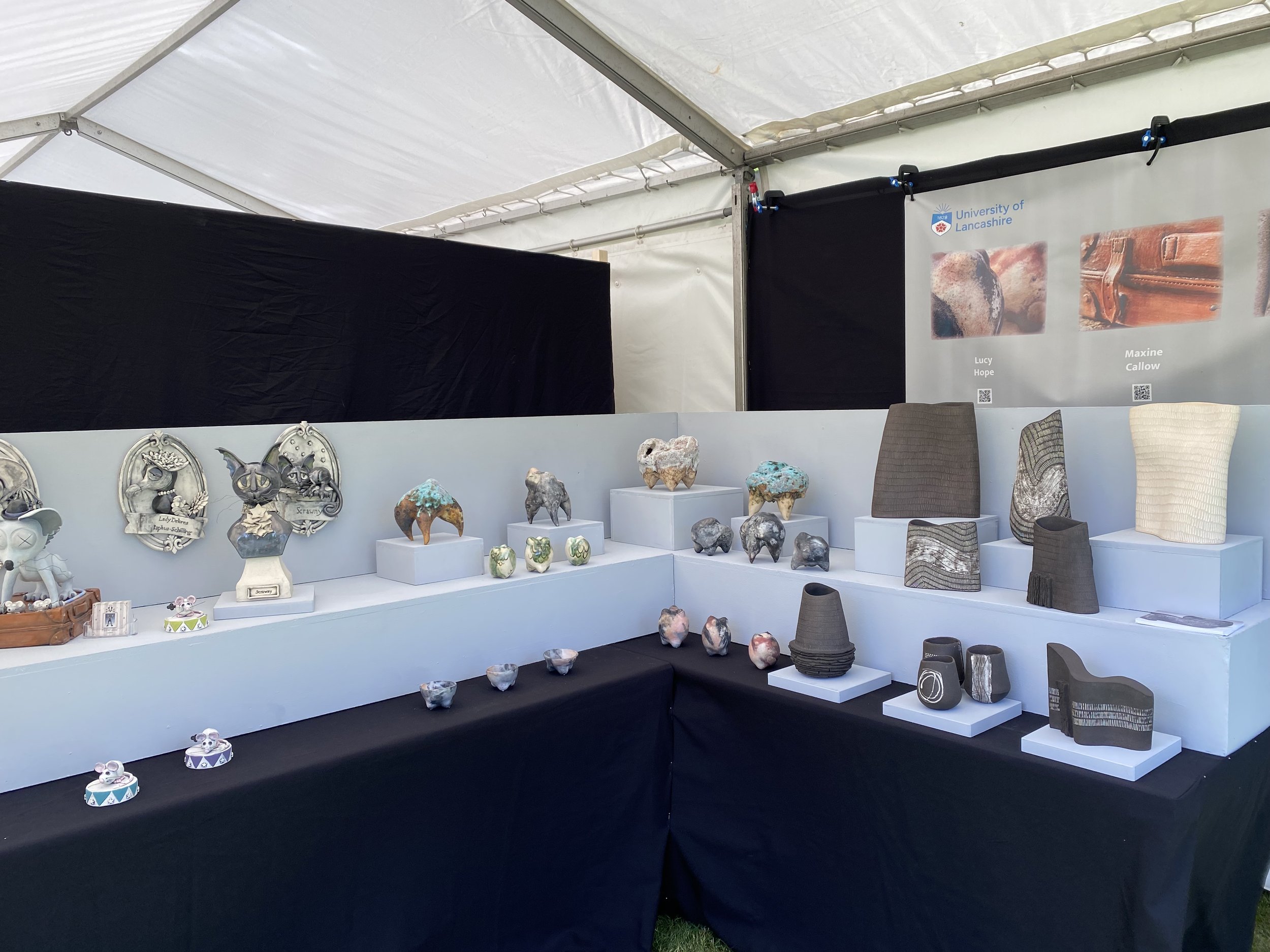setting up at Ceramic Wales