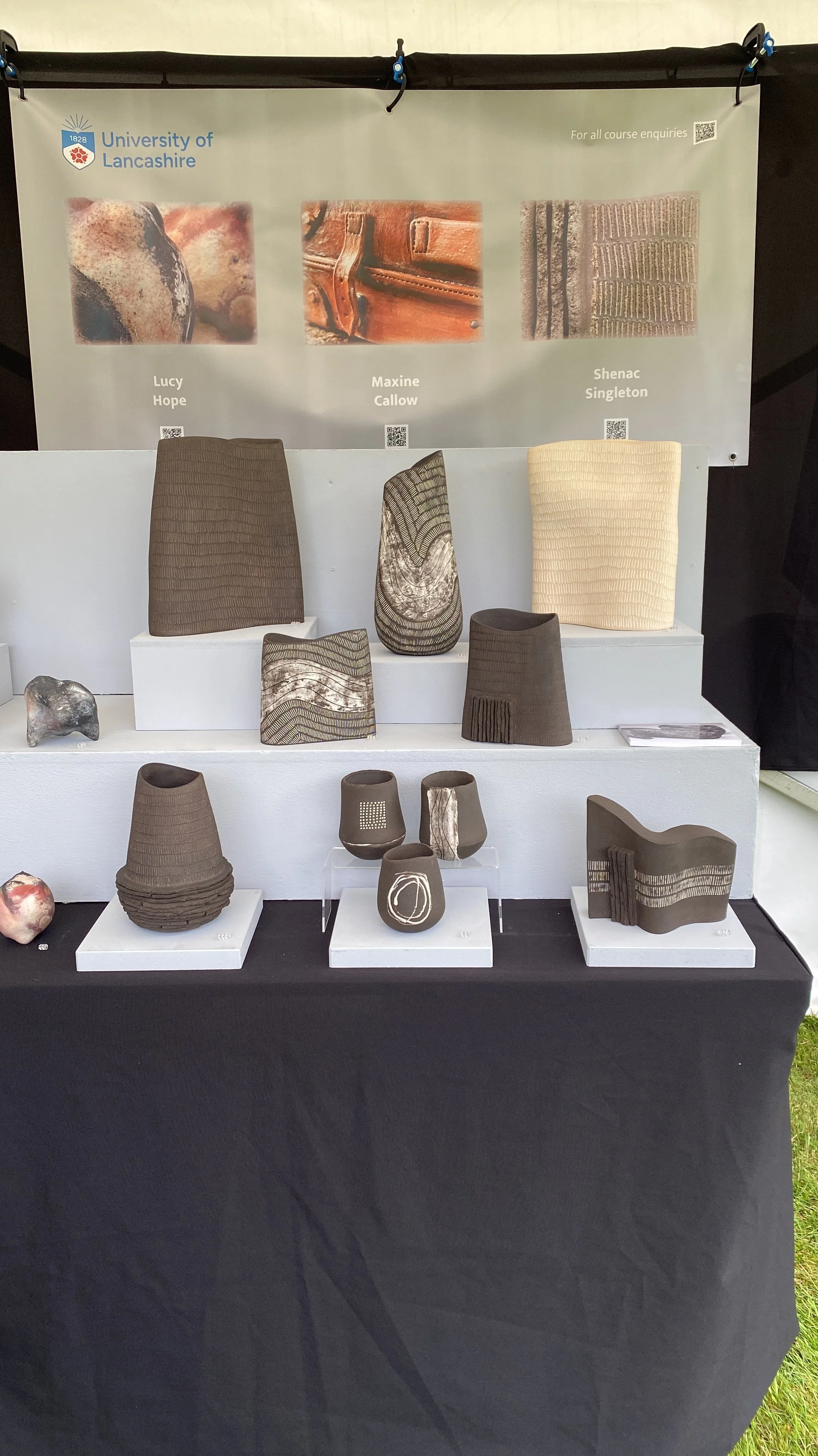 setting up at Ceramic Wales