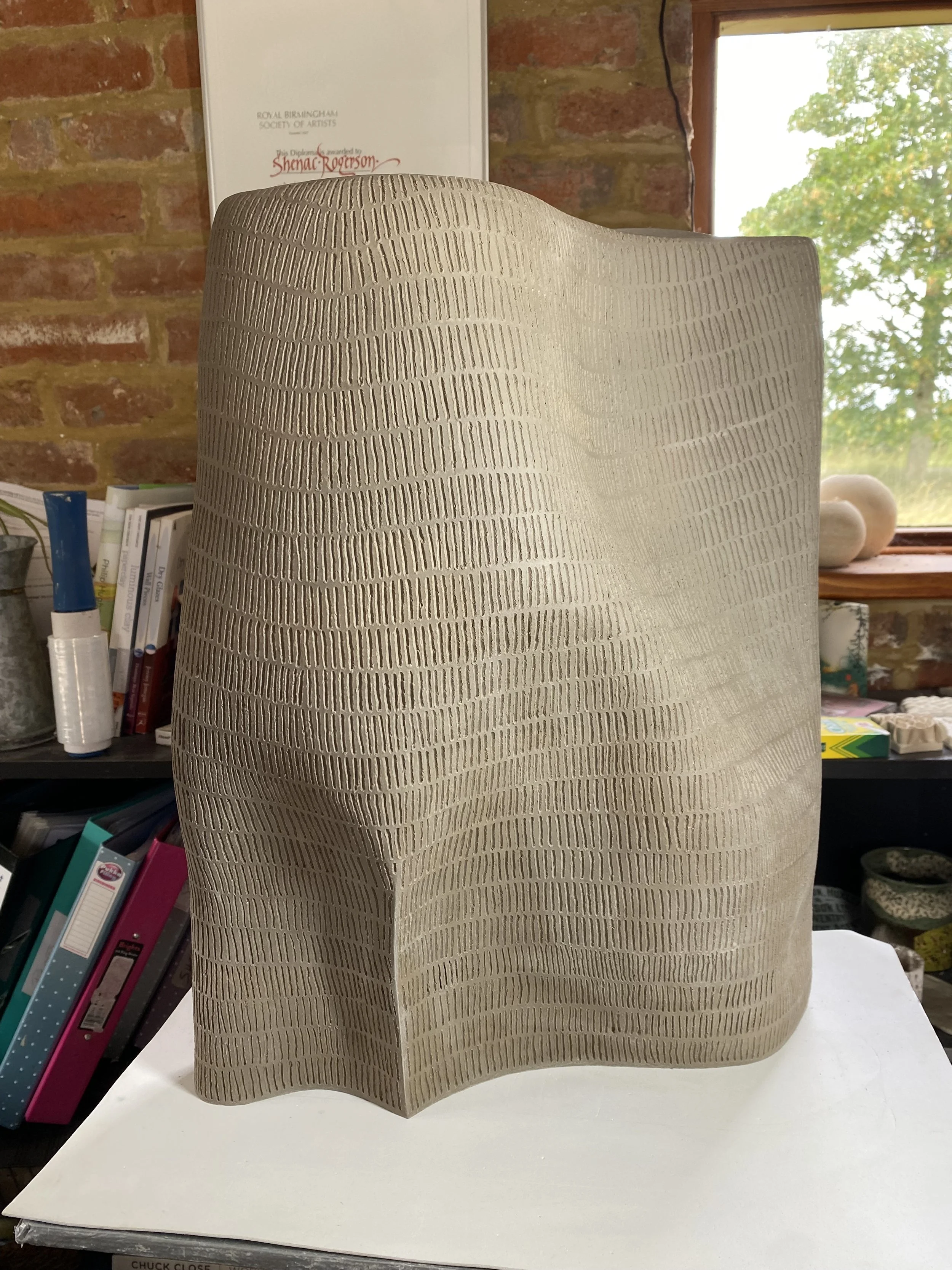 finished, but unfired (front)