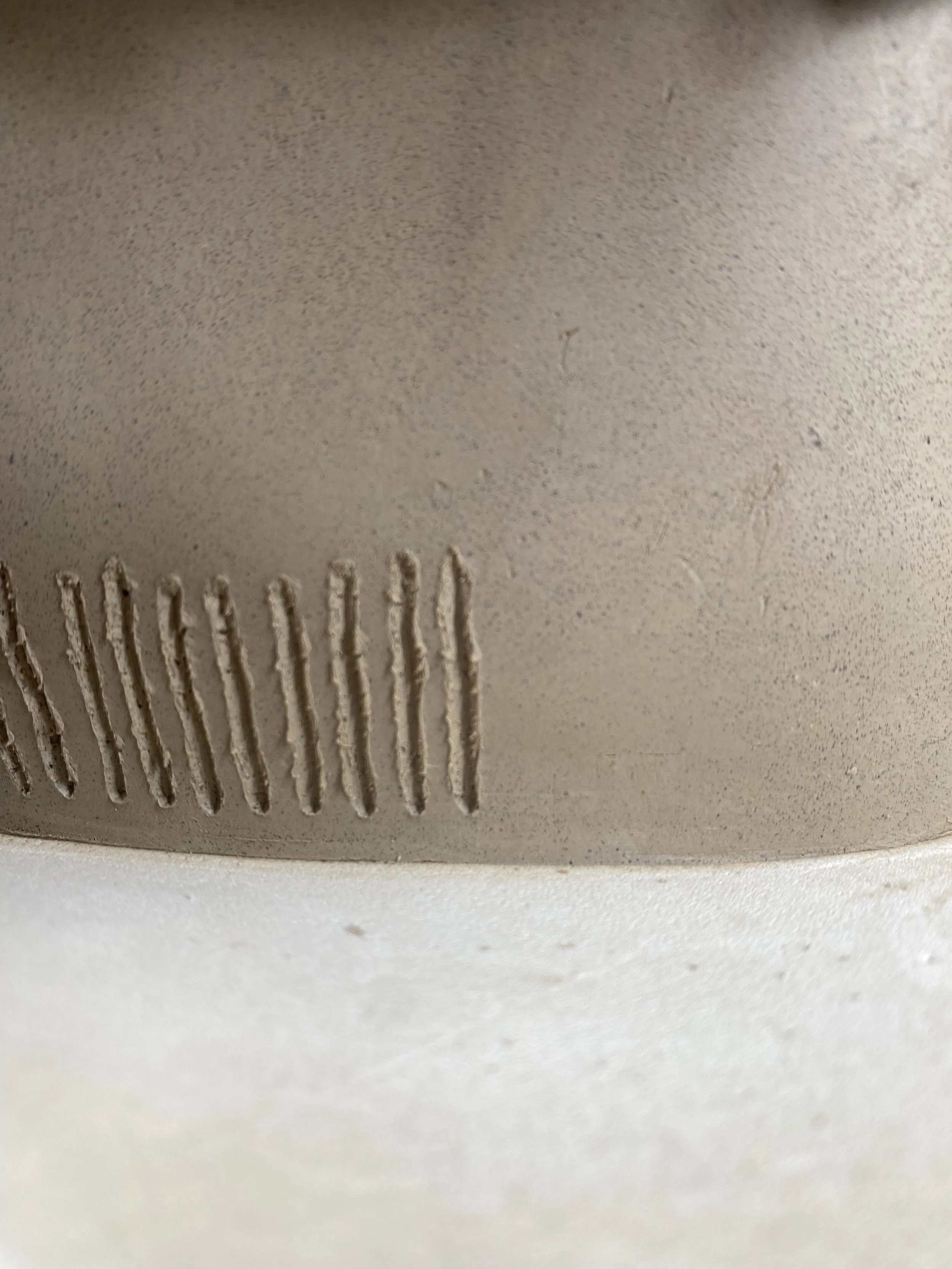 the start of incised marks