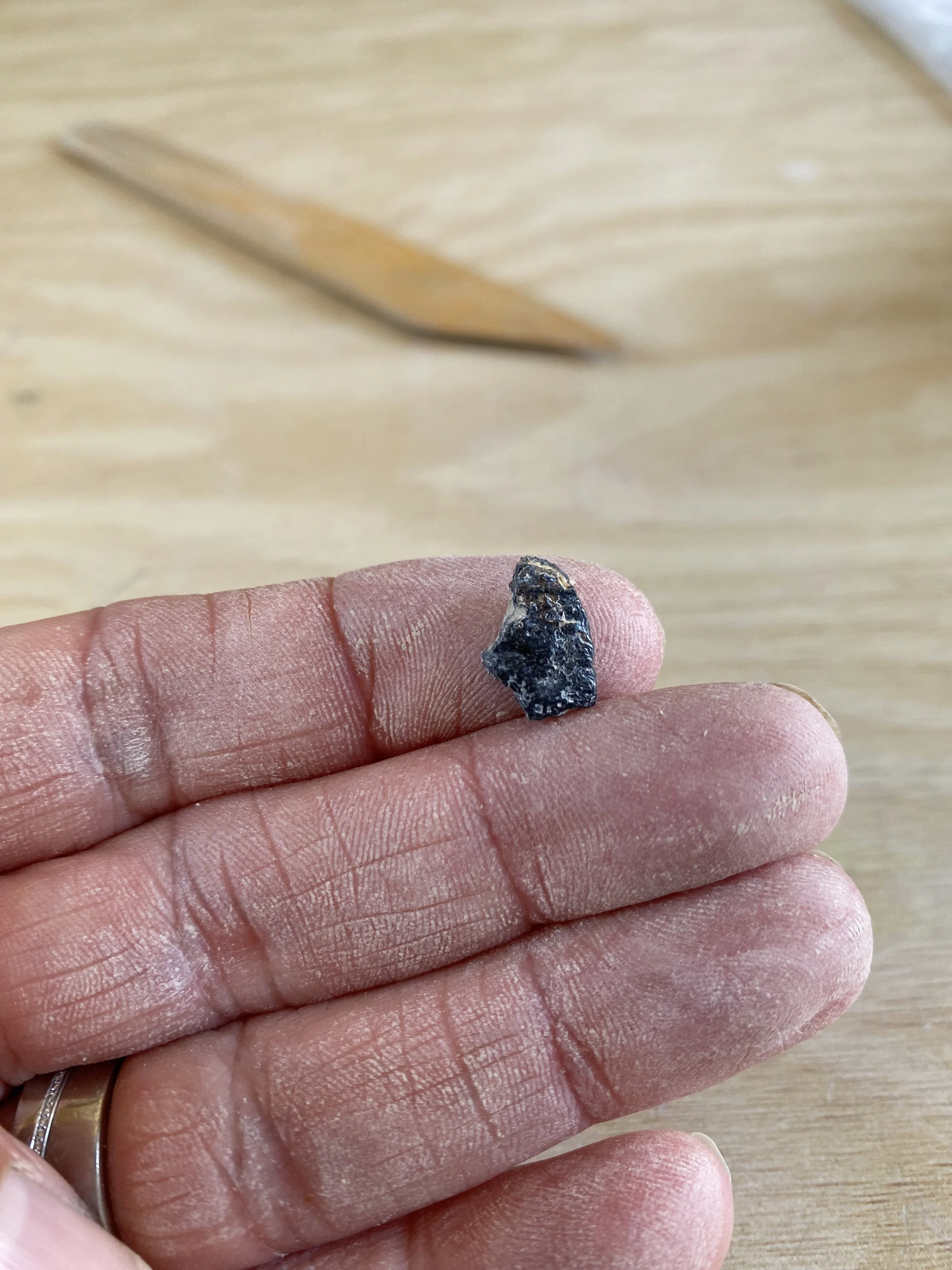found in the clay