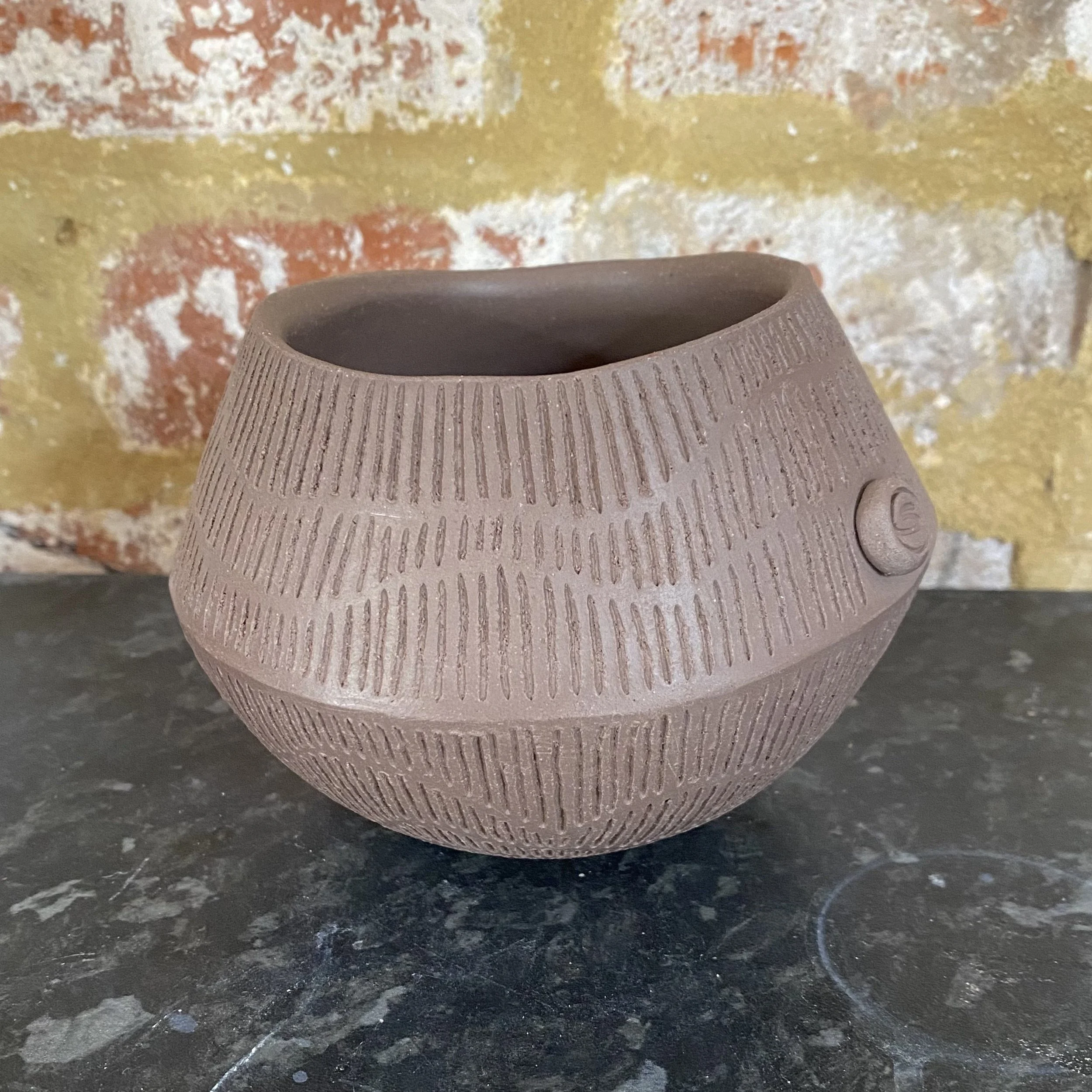 unfired 'From the Earth' vessel 2/3
