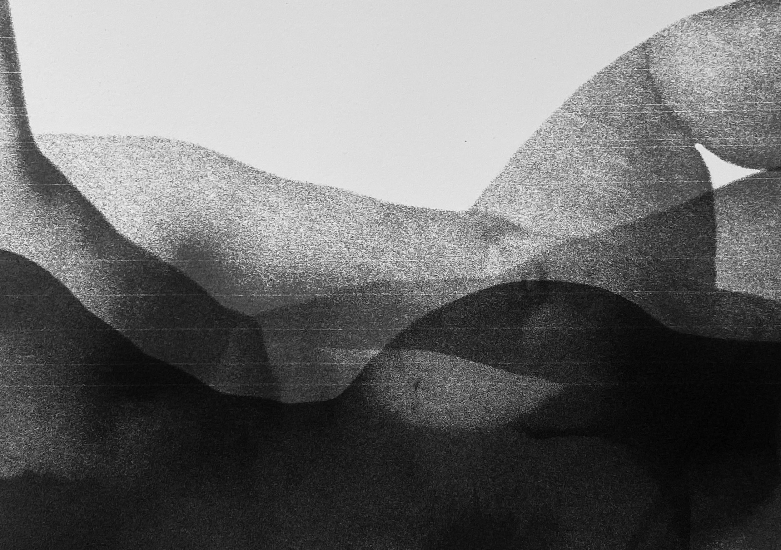 Landscape 2 (Ali), 2022. 3 layer screenprint. Available: Edition of 10. Acrylic inks on Somerset satin 250g/m2, 100% cotton, acid free paper. Printed by the artist. Image size: 20x28.5cm (A4), Paper size: 38x57cm