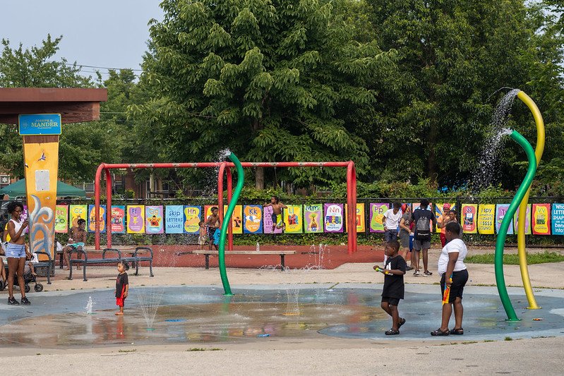 Philly ABCs pop-up installation at Mander Playground