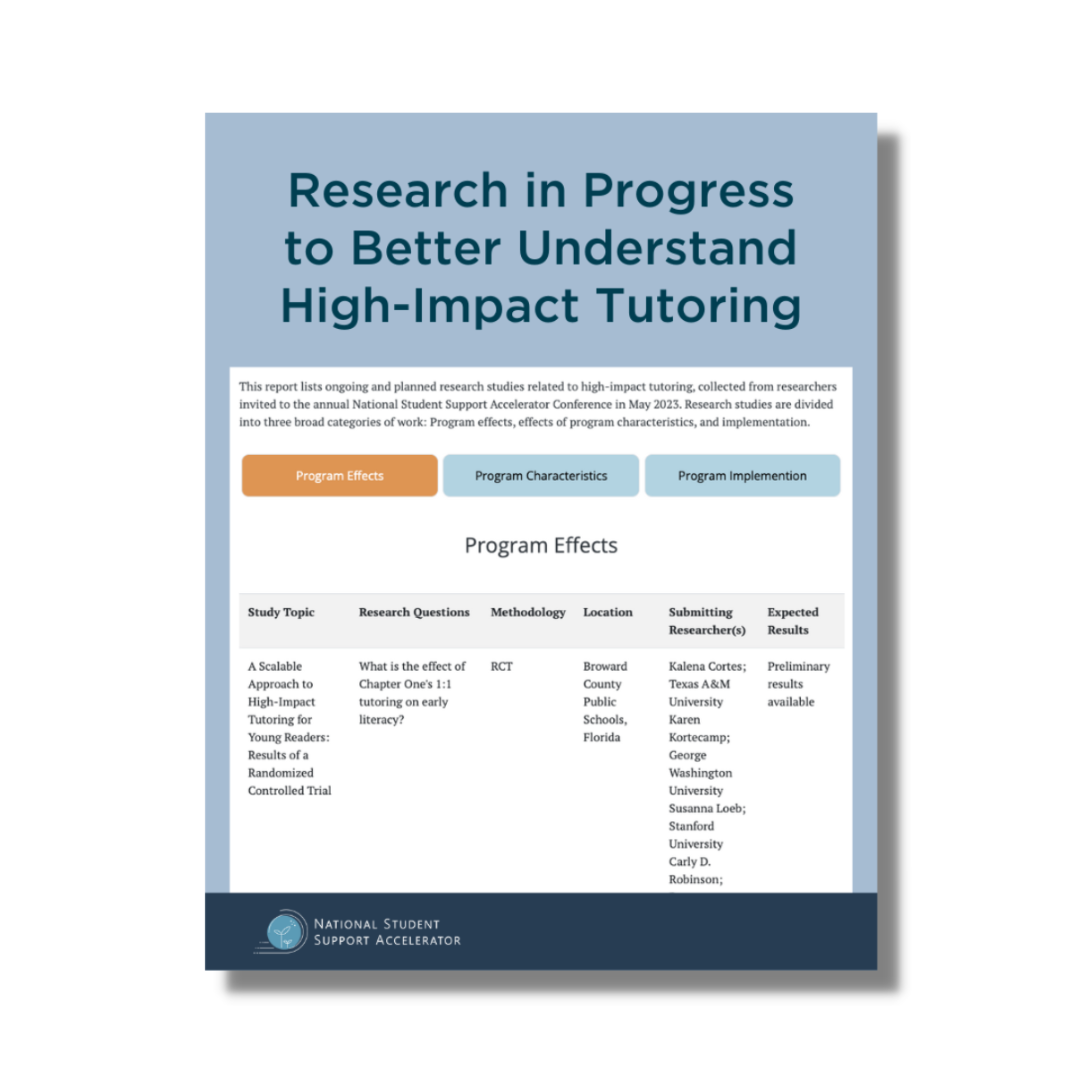 Tutoring Research