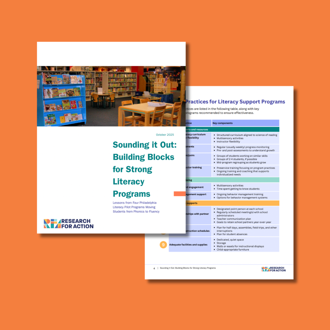 Research for Action’s Literacy Program Practice Guides