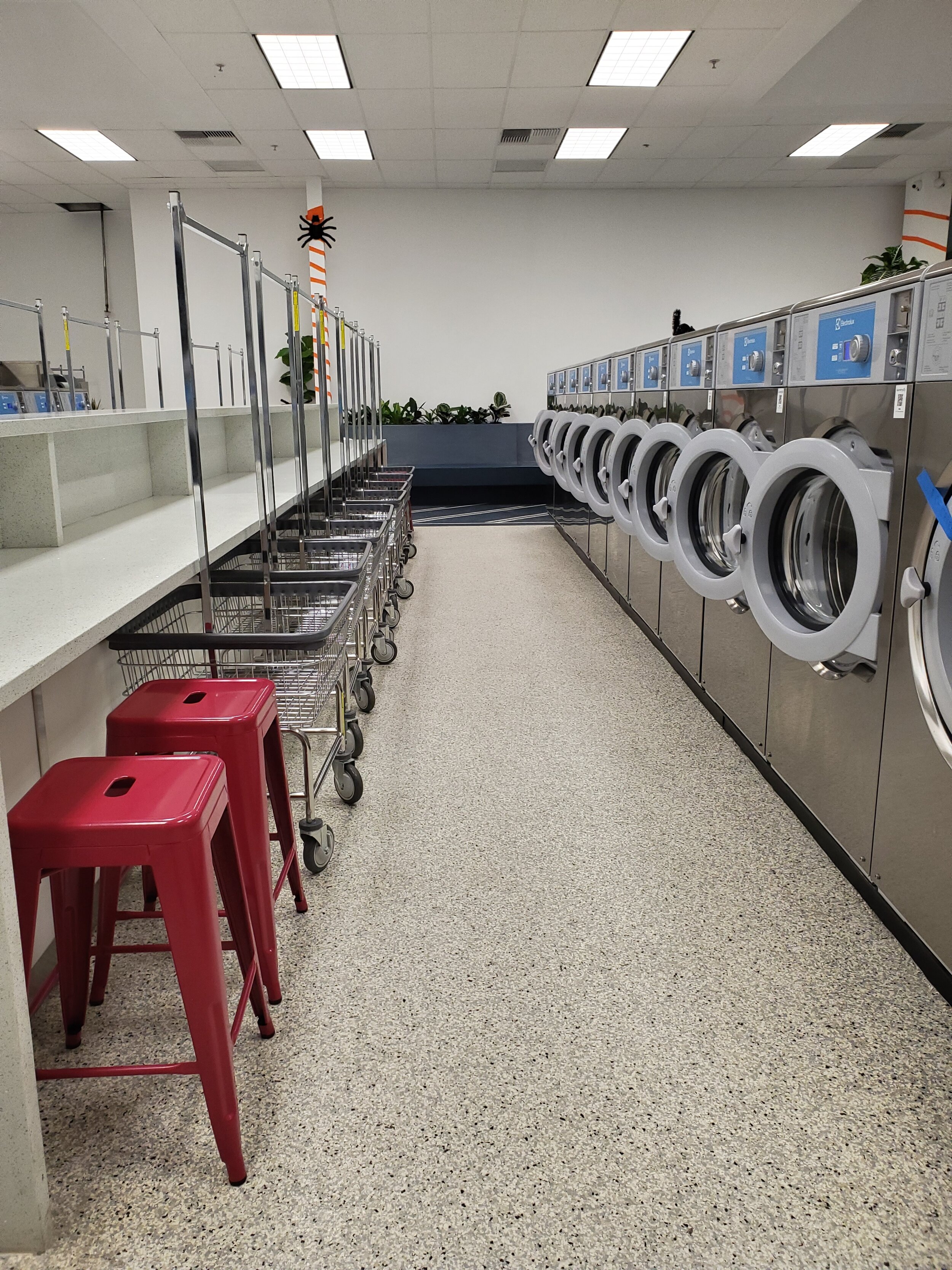 washers and folding tables