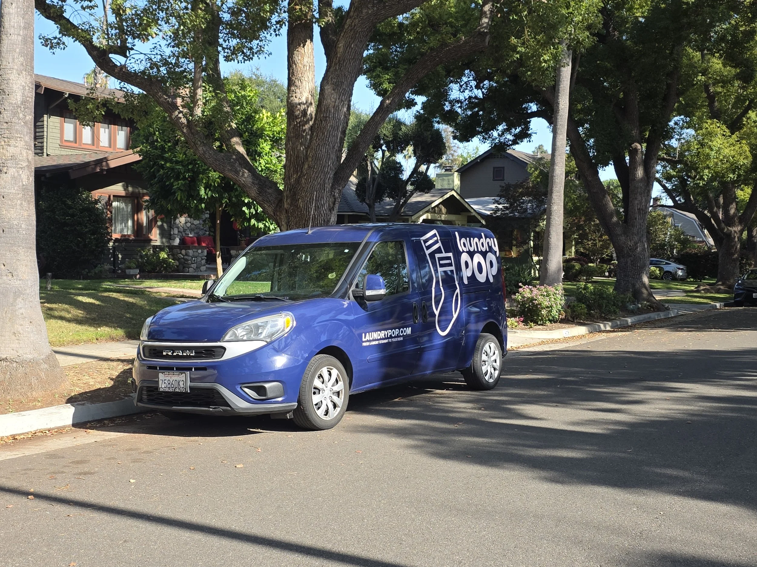 Laundry Pop Delivery Van