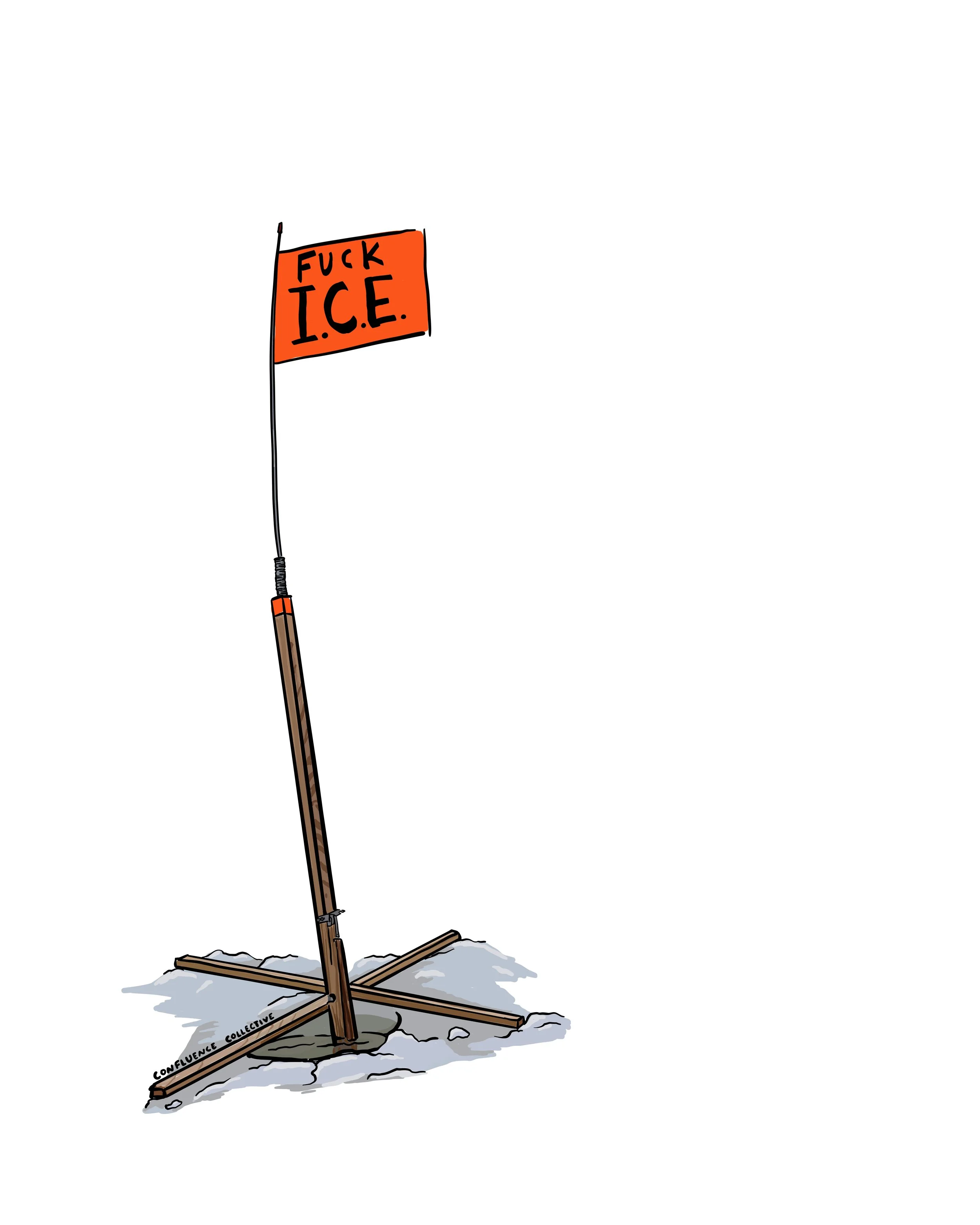 ICE OUT Sticker