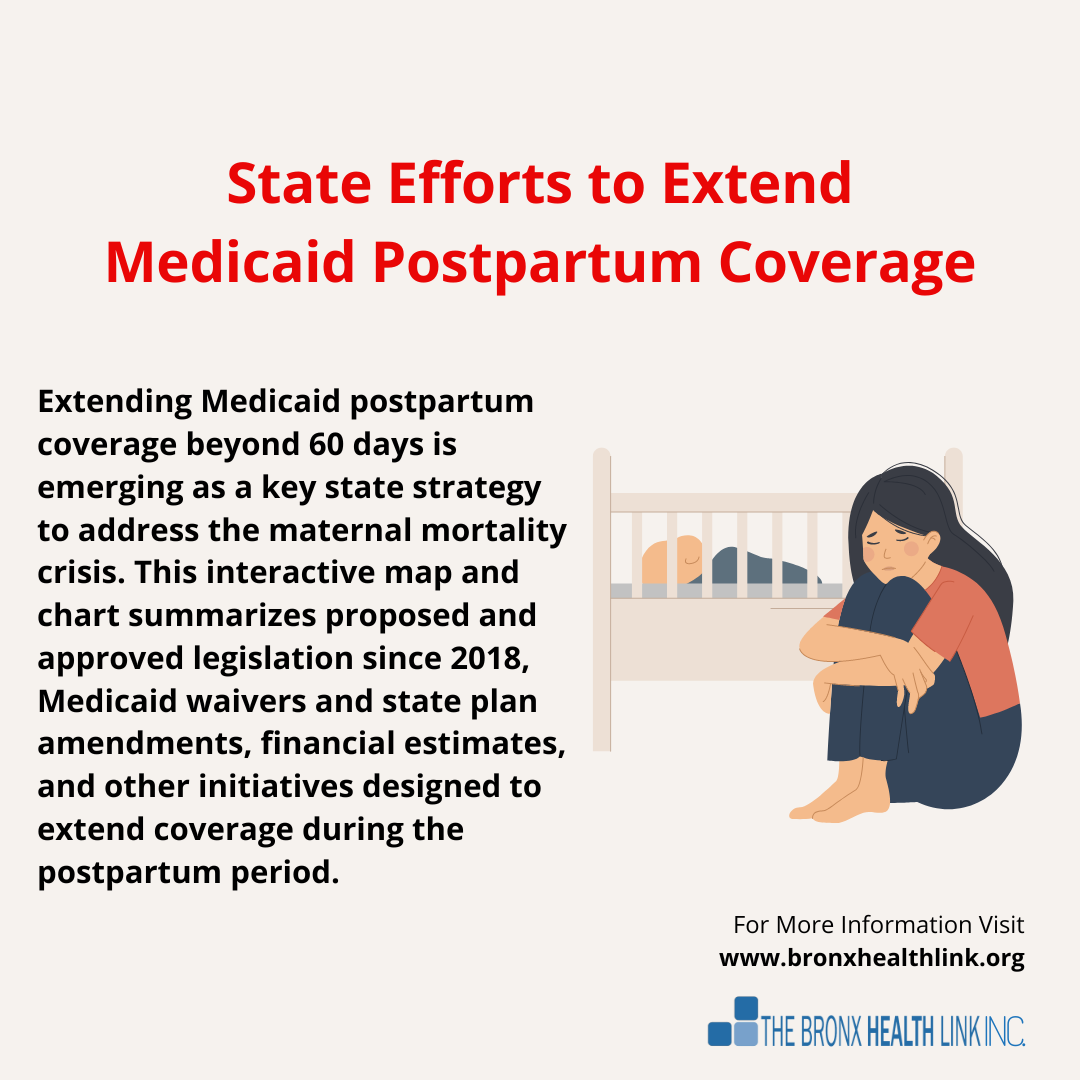 State Efforts to Extend Medicaid Postpartum Coverage — The Bronx Health ...