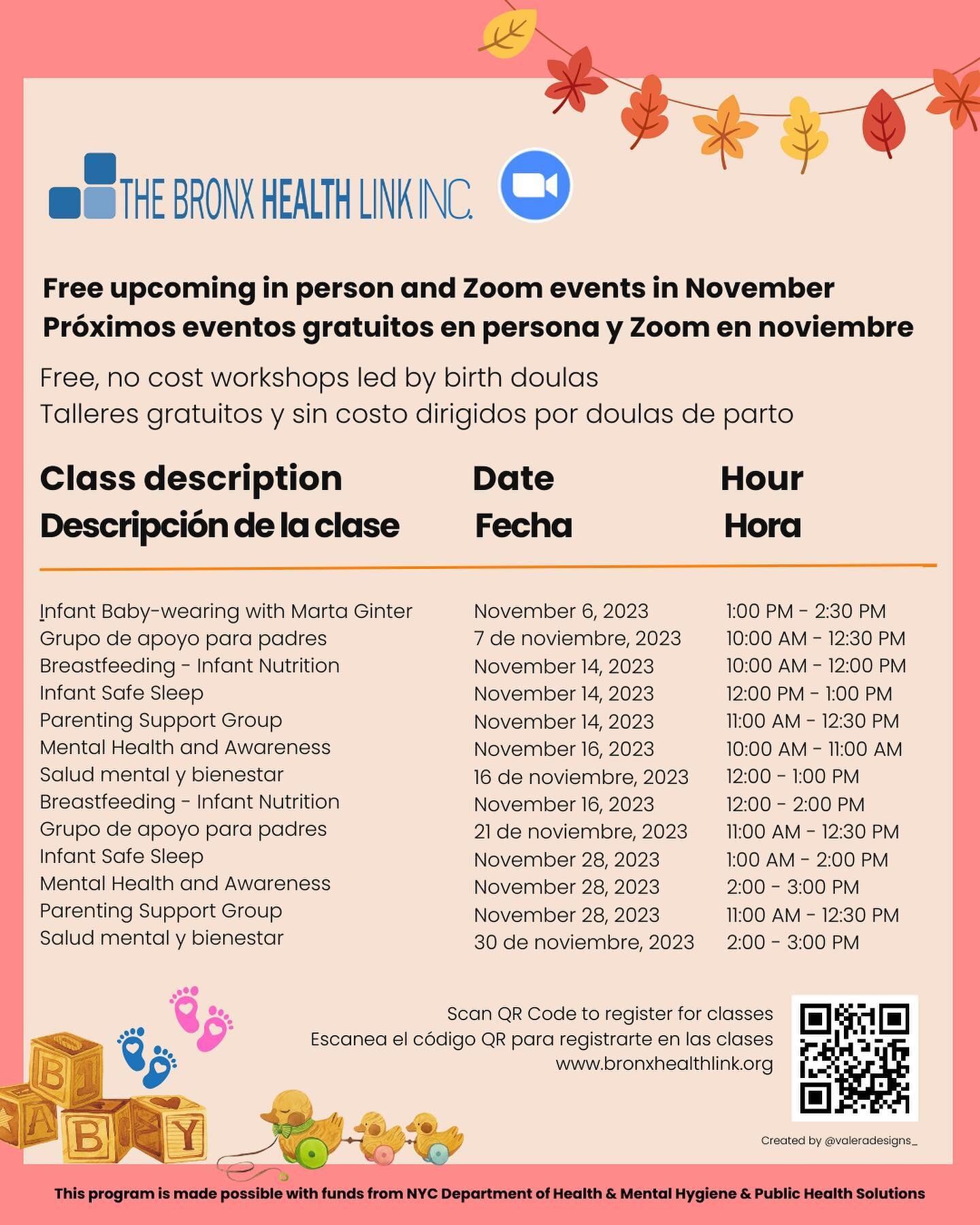 TBHL is excited to bring you a diverse range of events from in-person gatherings to free Zoom webinars, and is committed to advancing the cause of maternal and infant health. Be sure to mark your calendars for these November events as we work togethe