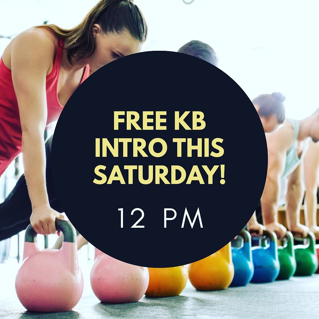 Our monthly FREE #kettlebell intro class is this Saturday, November 12th from 12-1pm. Join us to learn the core kettlebell moves that will carry over to all sorts of other physical activities. 

We&rsquo;ll cover:

✳️Hip Hinge
✳️Silverback Deadlift
✳