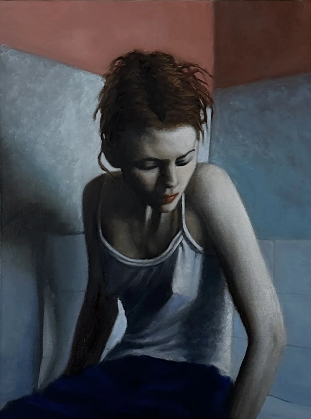 Contemplation, 2024, oil on linen, 24 x 18 in.