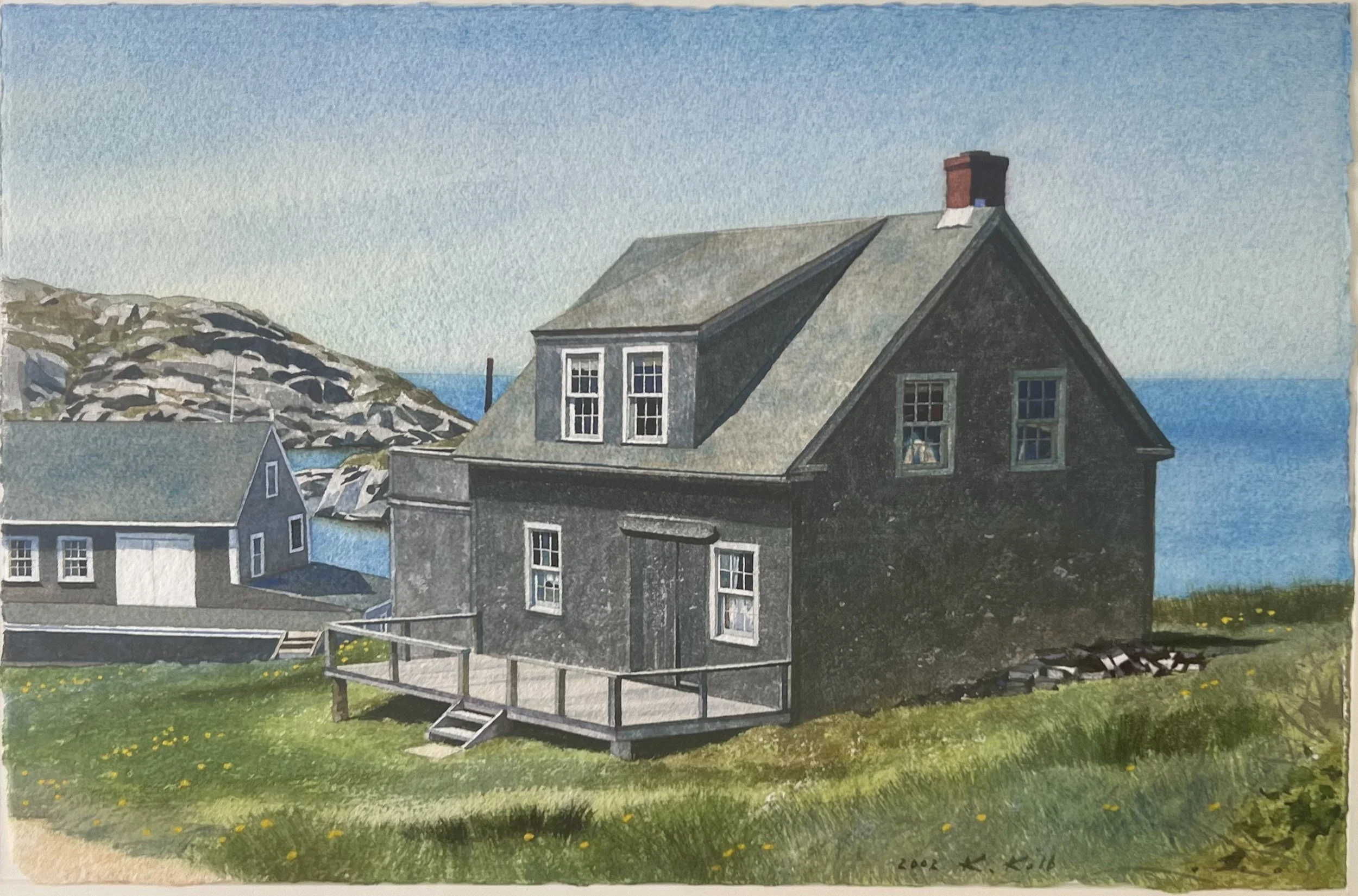 Hazy Horizon, 2002, watercolor on paper, 11.5 x 15 in.