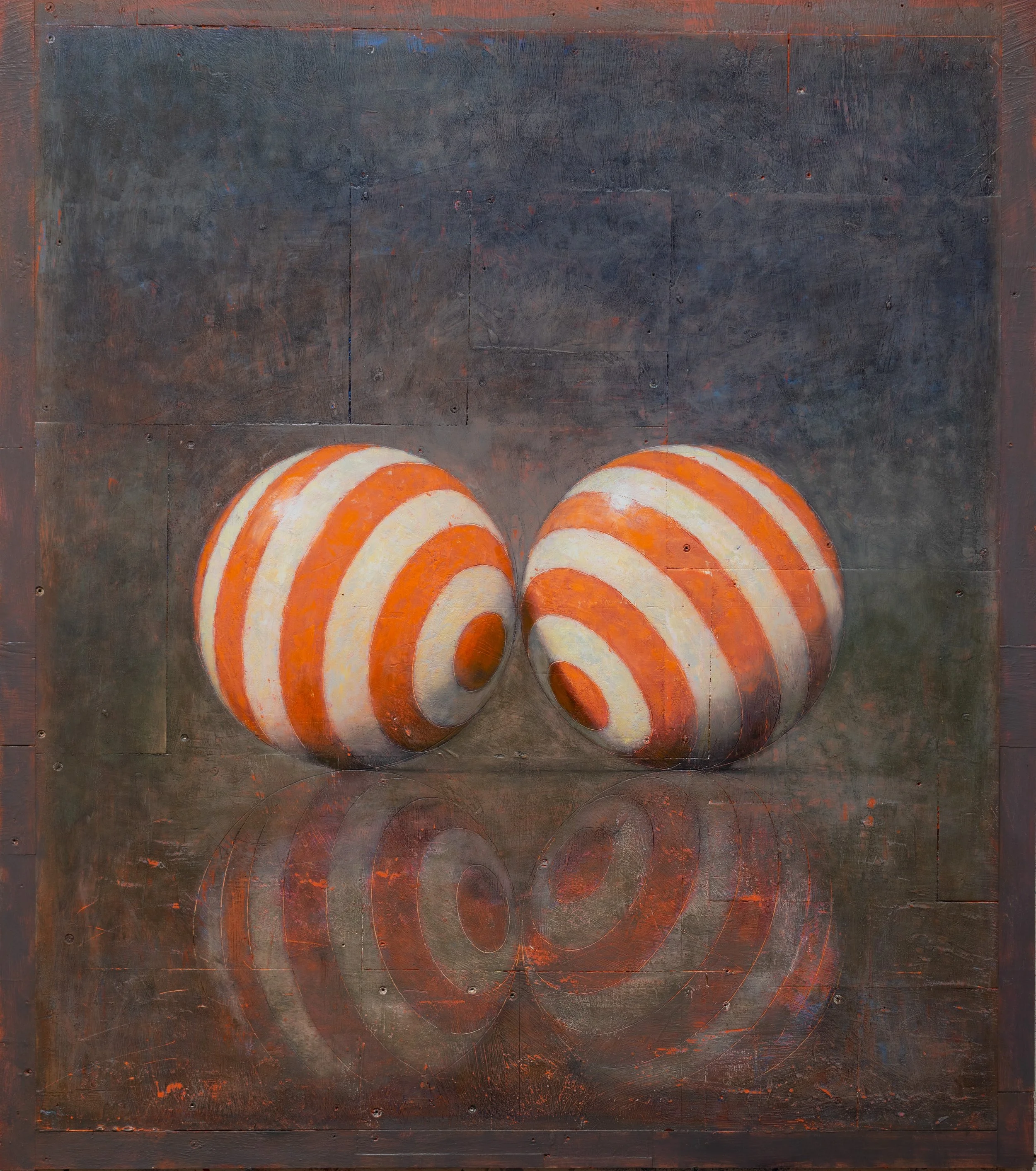 Magician, 2025, oil on wood, 42 x 37 in.