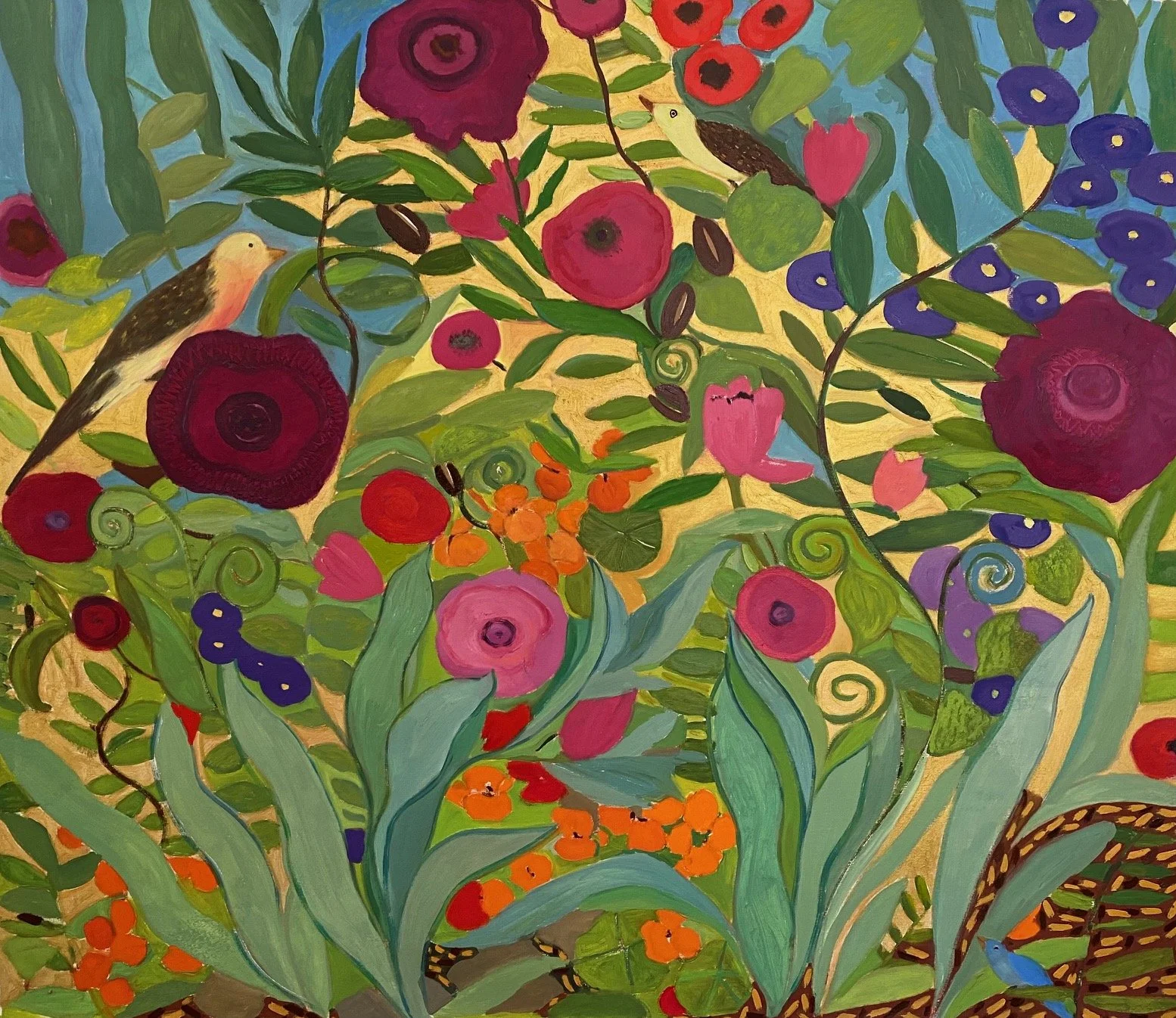 SOLD Golden Hour, Oil on prepared paper, 32 x 38 in.