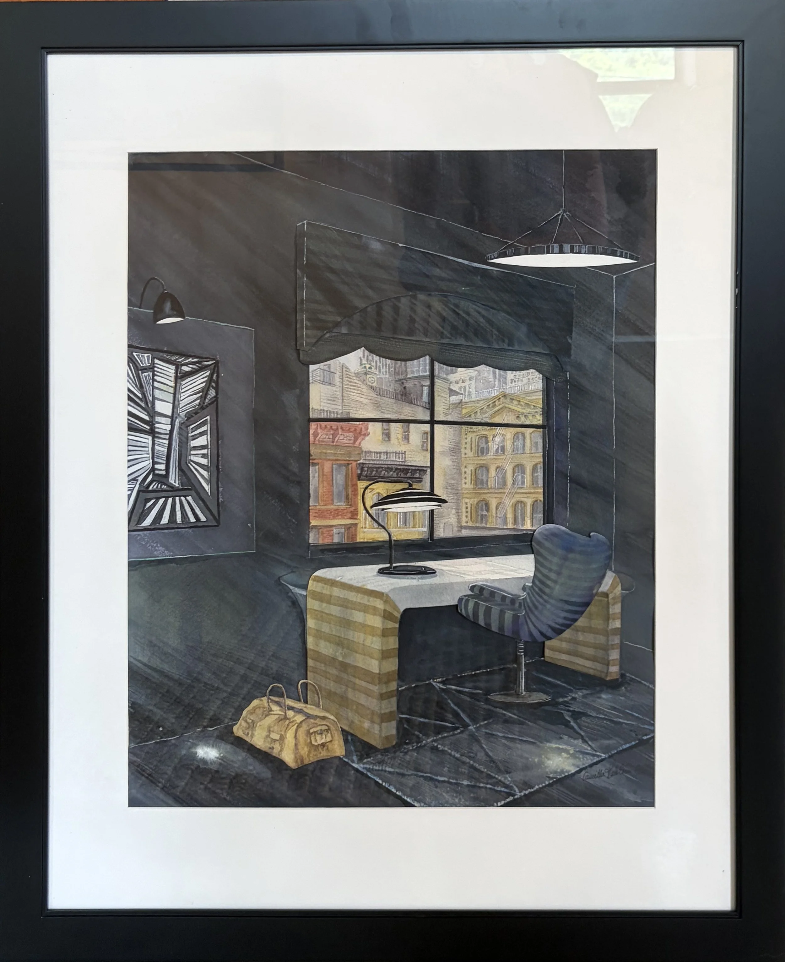 New York Streets, 2026, watercolor on paper, 23 x 18 in.